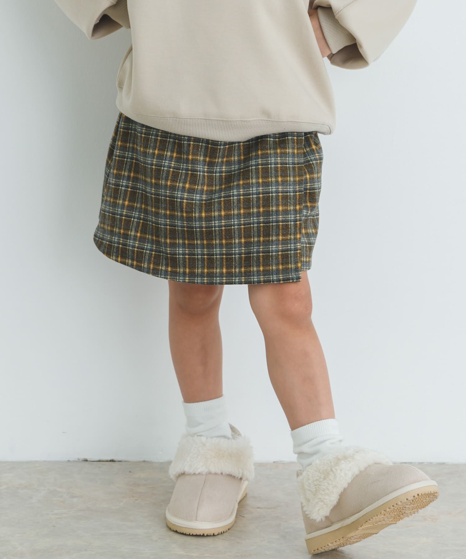 URBAN RESEARCH DOORS「『WEB/一部店舗限定サイズ』チェックラップキュロット(KIDS)」|その他|