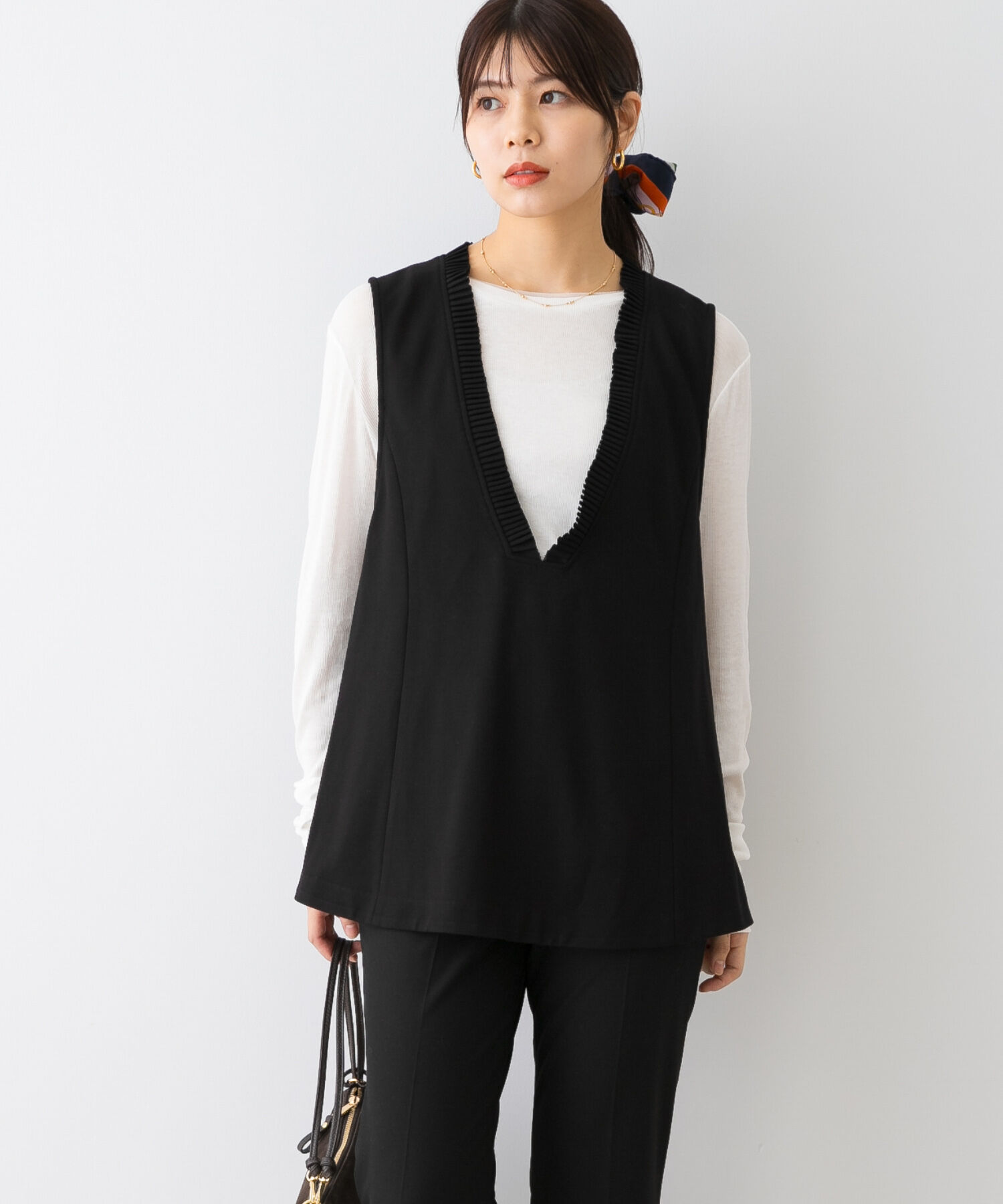 URBAN RESEARCH ROSSO「F by ROSSO　プリーツデザインジレ」|ベスト・ジレ|