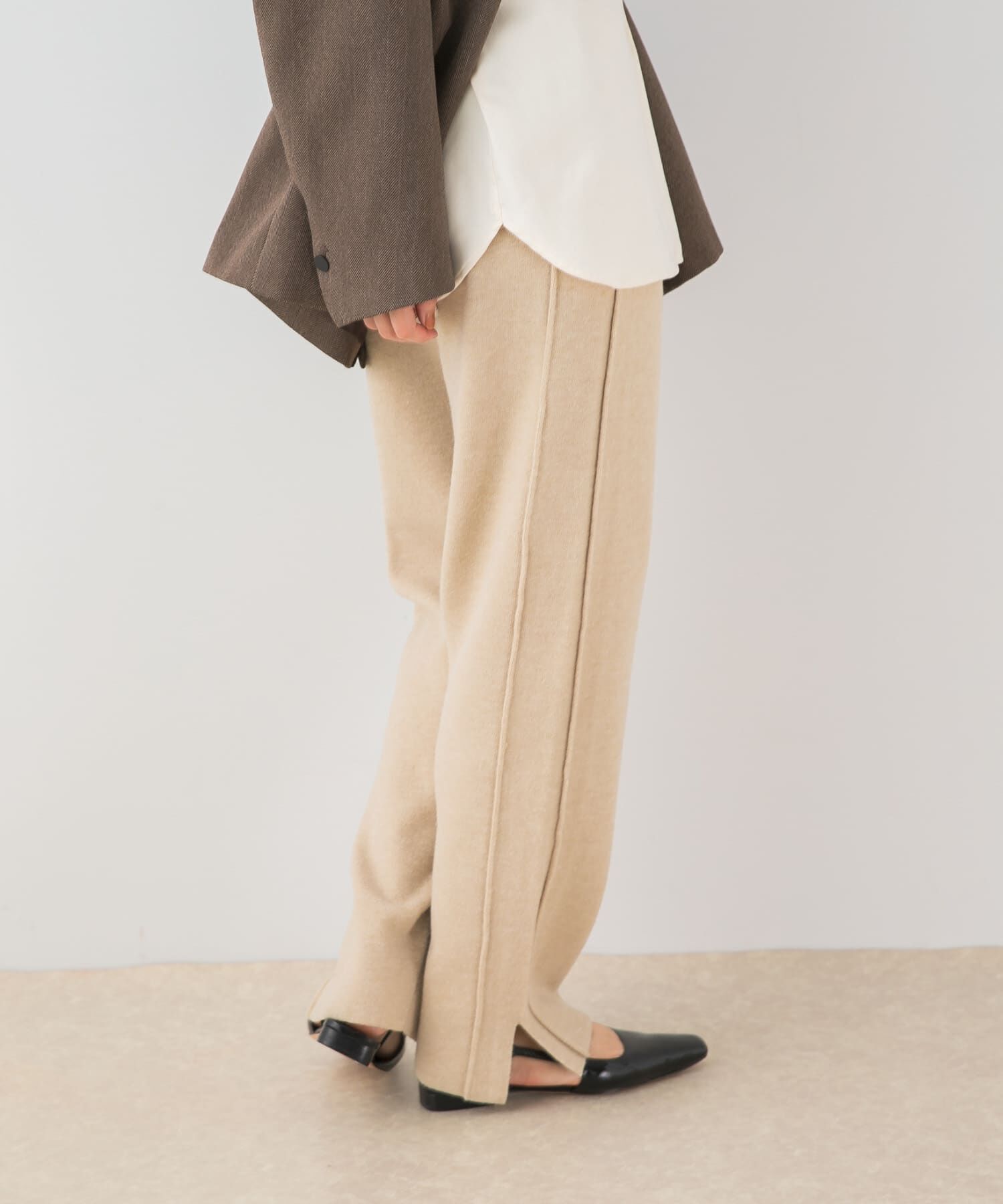 URBAN RESEARCH ROSSO「F by ROSSO　ウォッシャブル抗ピルニットパンツ」|その他|