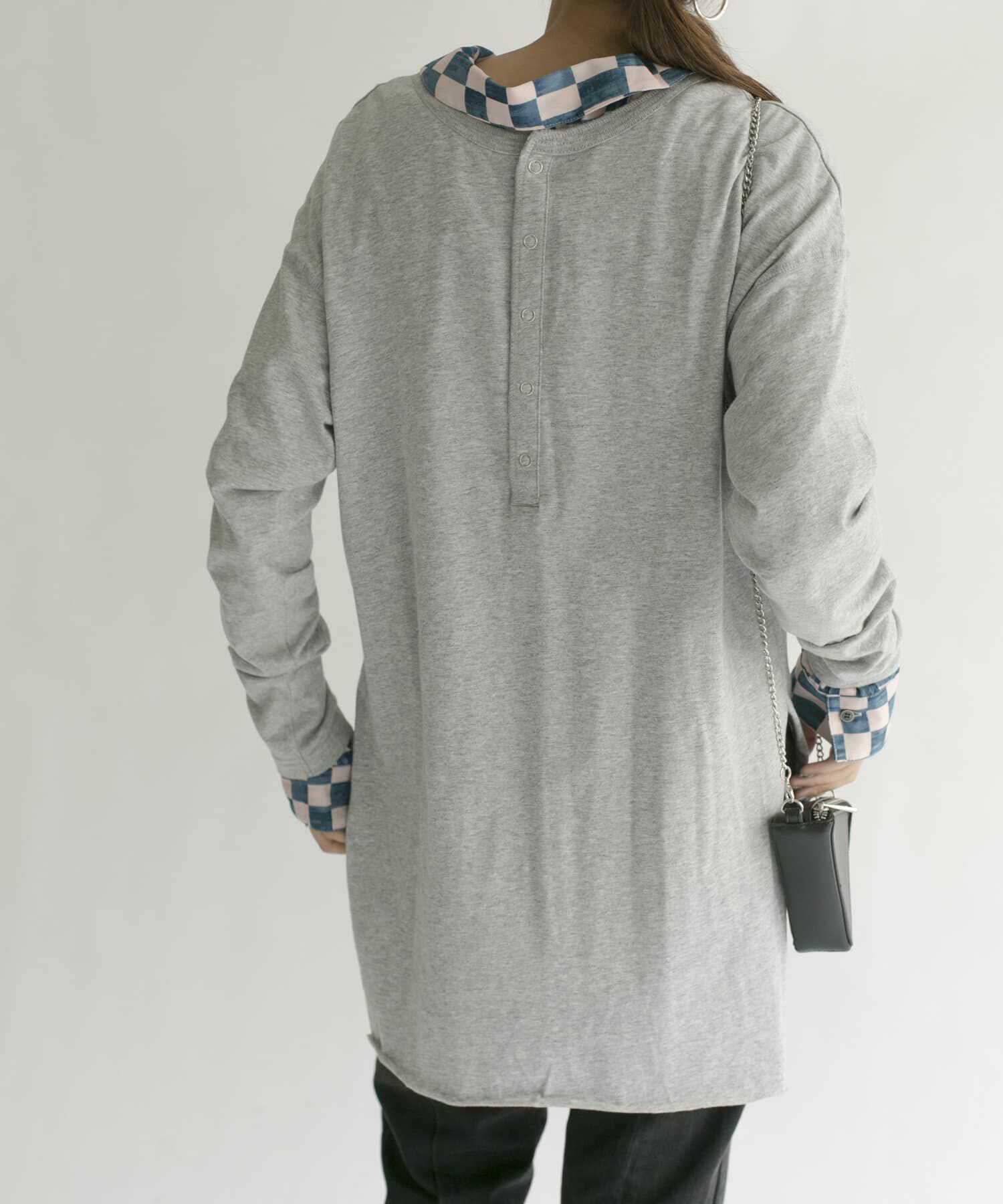  「バックヘンリーオーバーサイズTシャツ」|Tシャツ・カットソー|