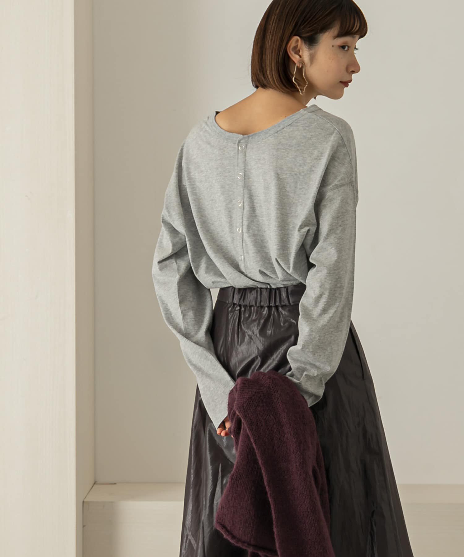  「バックヘンリーオーバーサイズTシャツ」|Tシャツ・カットソー|