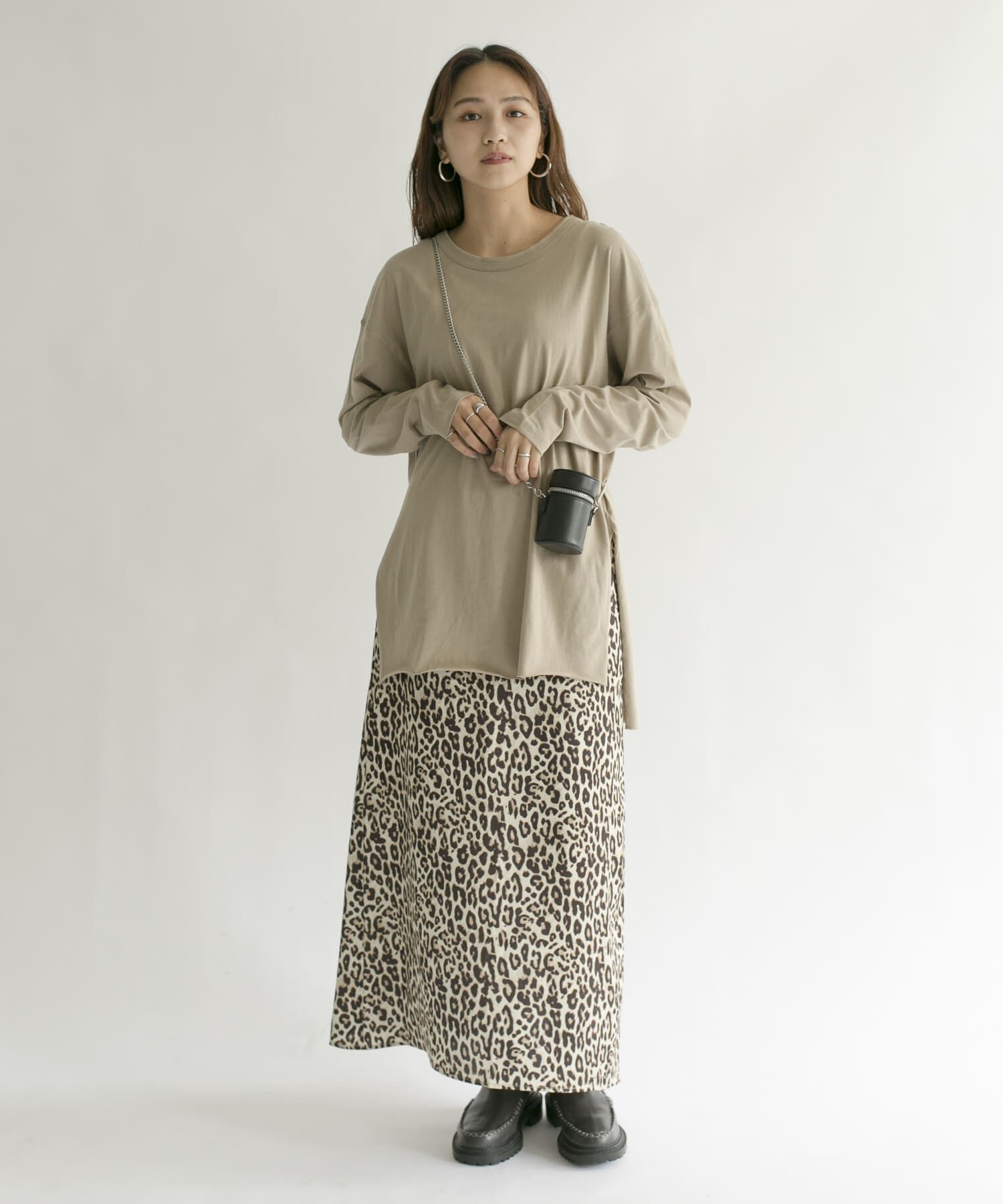  「バックヘンリーオーバーサイズTシャツ」|Tシャツ・カットソー|