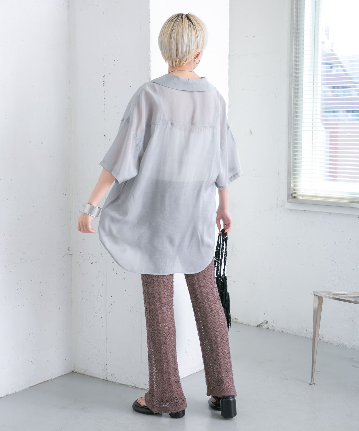  「透かし編みニットパンツ」|その他|