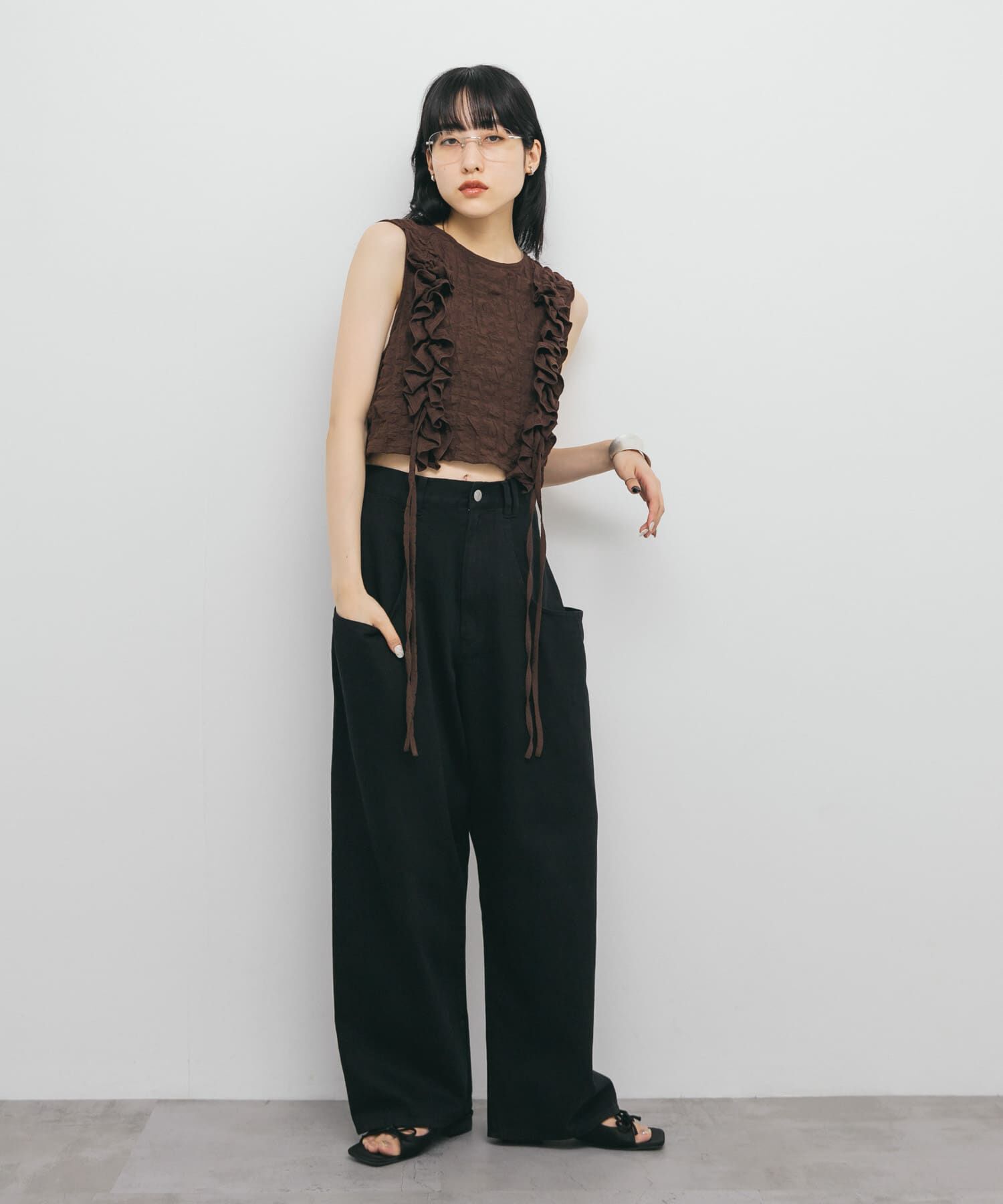  「『3サイズ展開』BIGポケットデザインツイルパンツ」|その他|