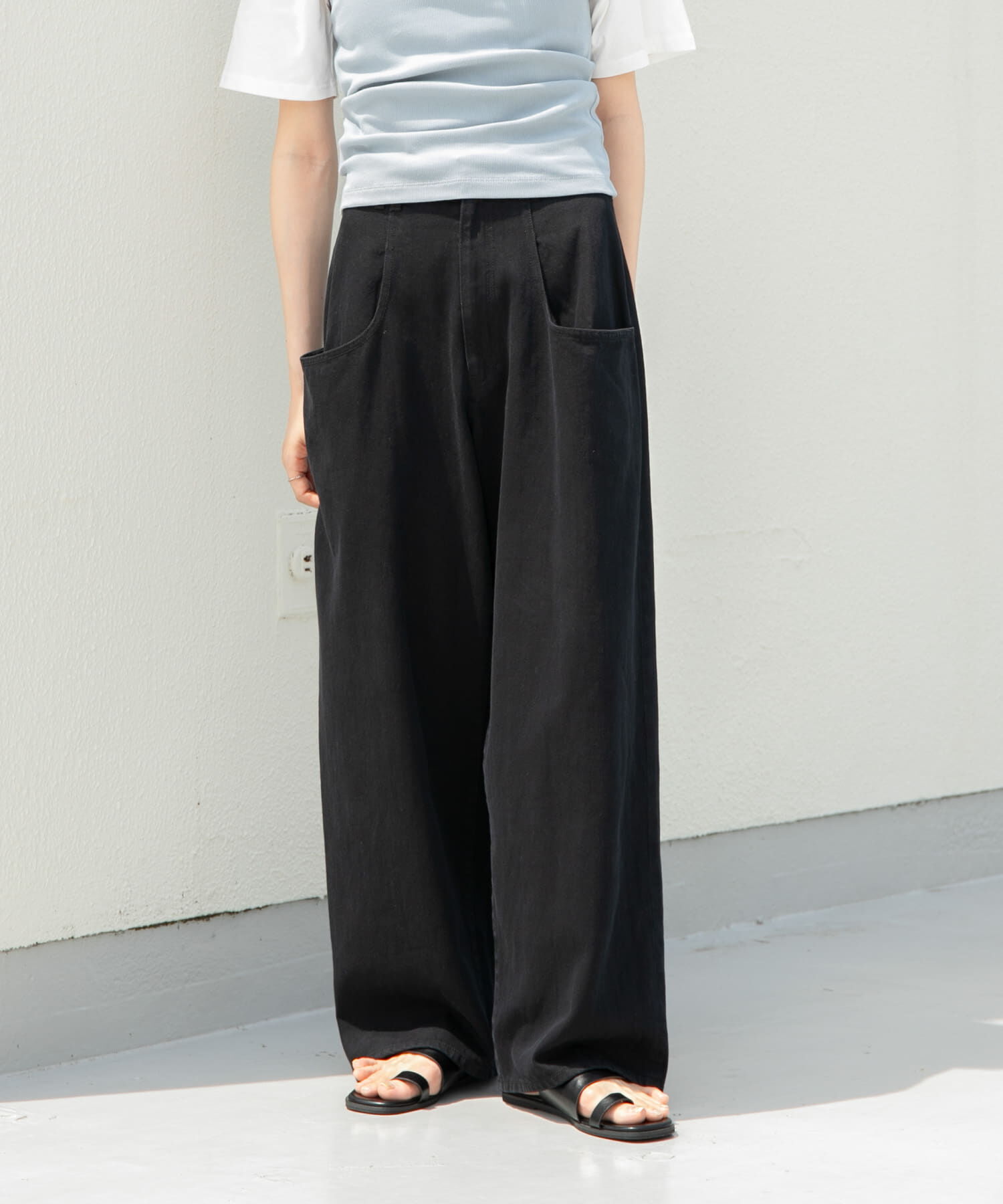  「『3サイズ展開』BIGポケットデザインツイルパンツ」|その他|