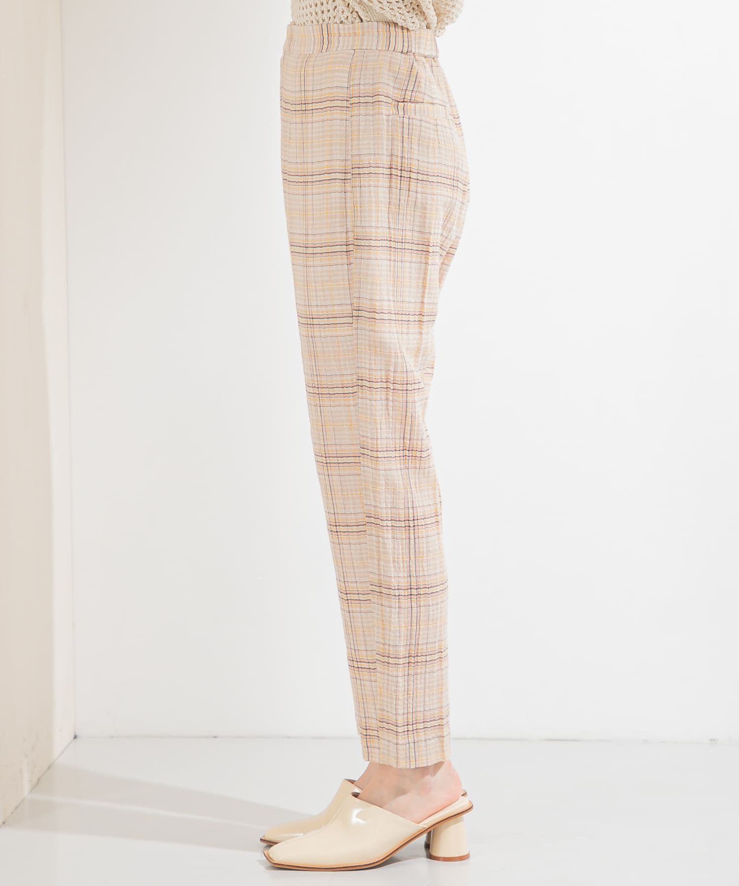  「シアーチェックパンツ」|その他|