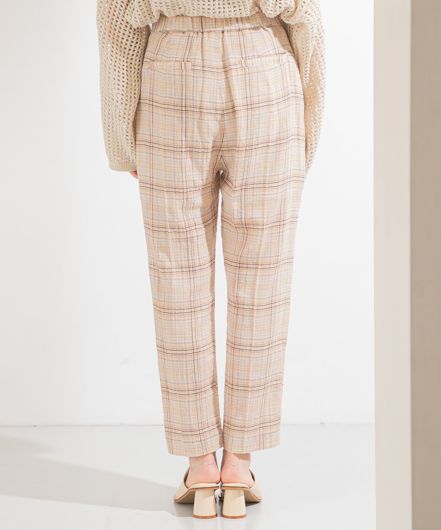  「シアーチェックパンツ」|その他|