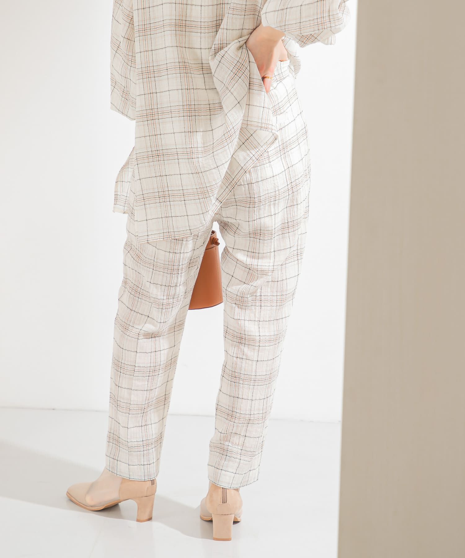  「シアーチェックパンツ」|その他|