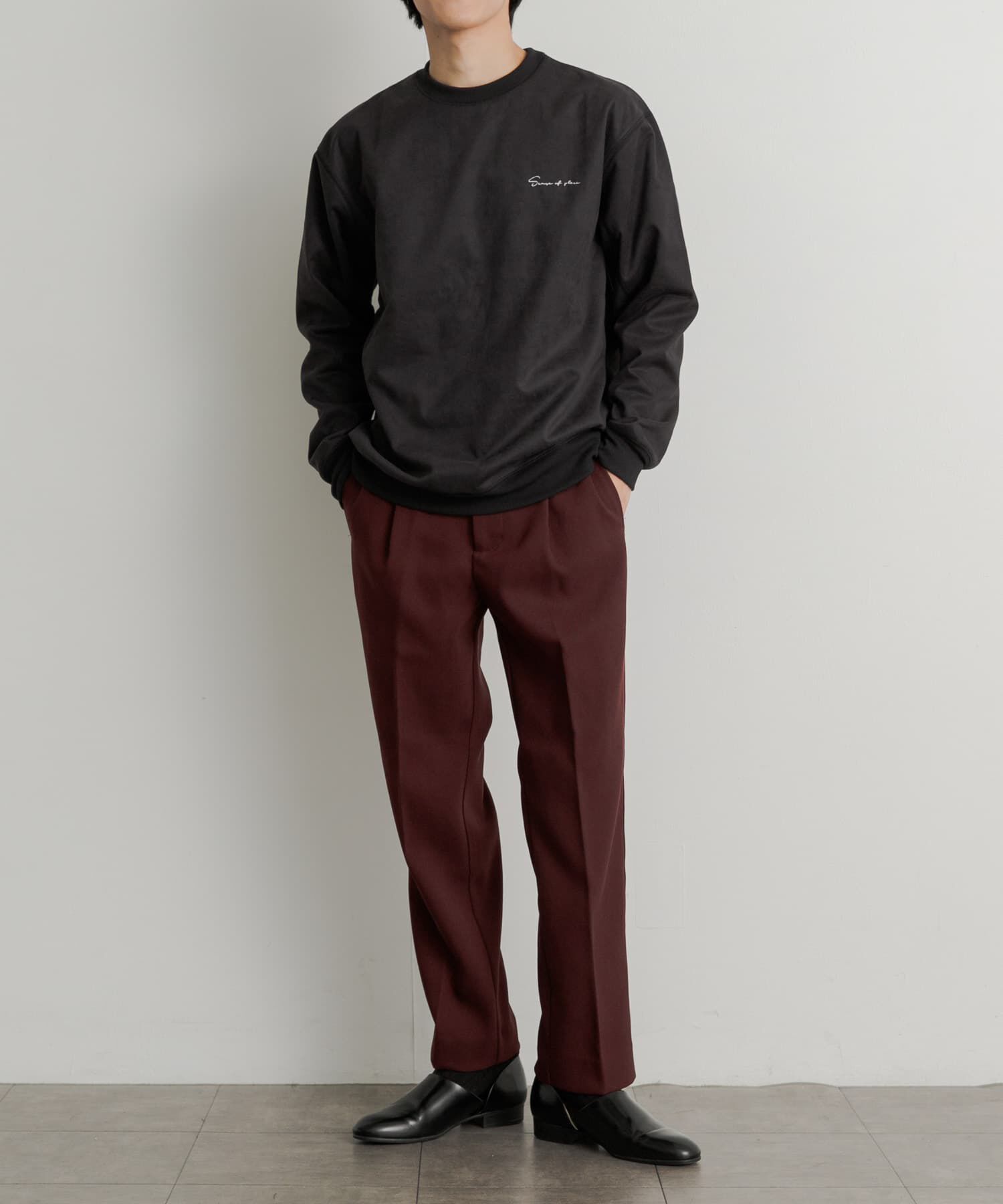 SENSE OF PLACE by URBAN RESEARCH「ハードツイルセンタープレスストレートパンツ」|その他|