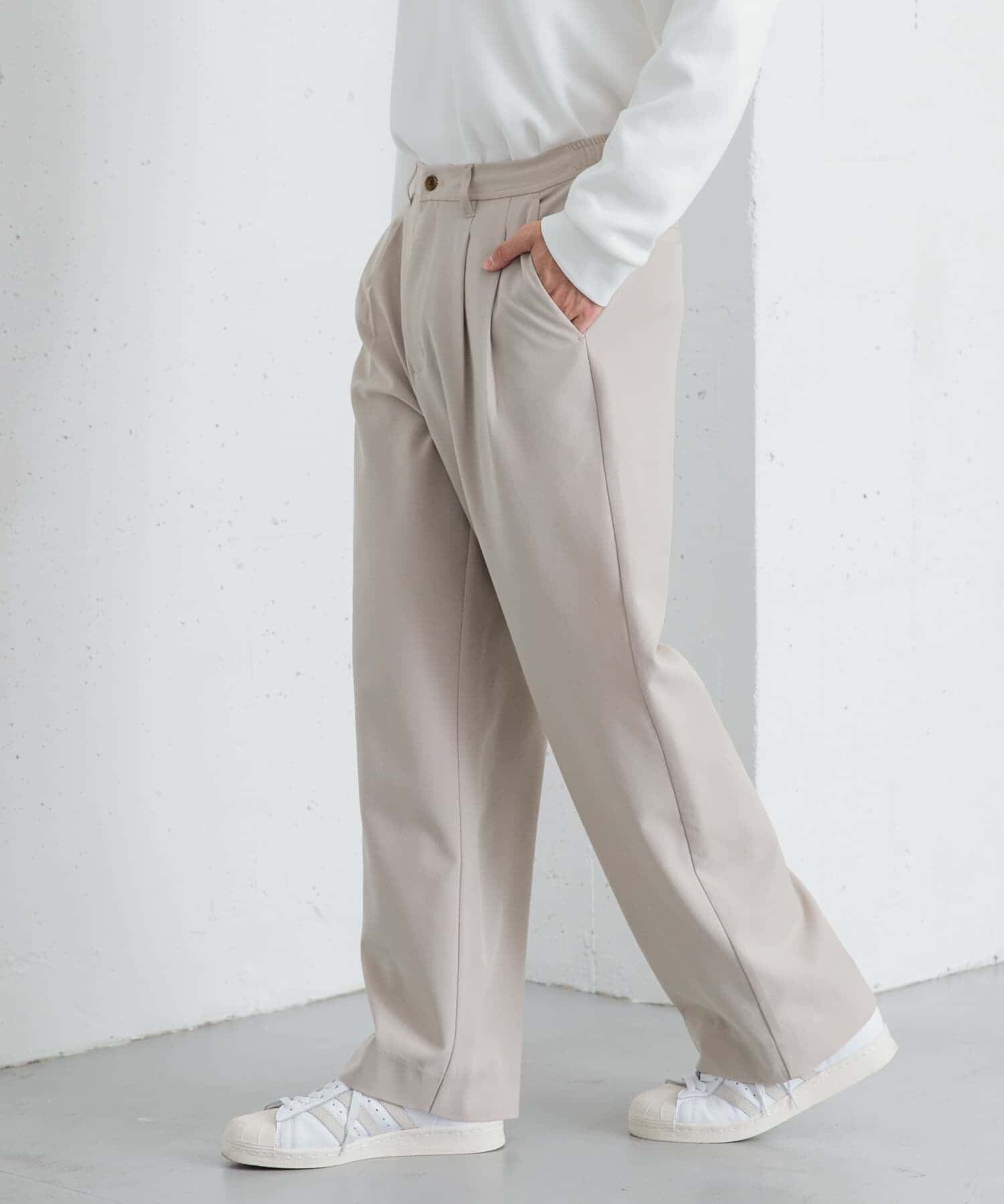 SENSE OF PLACE by URBAN RESEARCH「『イージーケア』ダブルタックワイドパンツ」|その他|