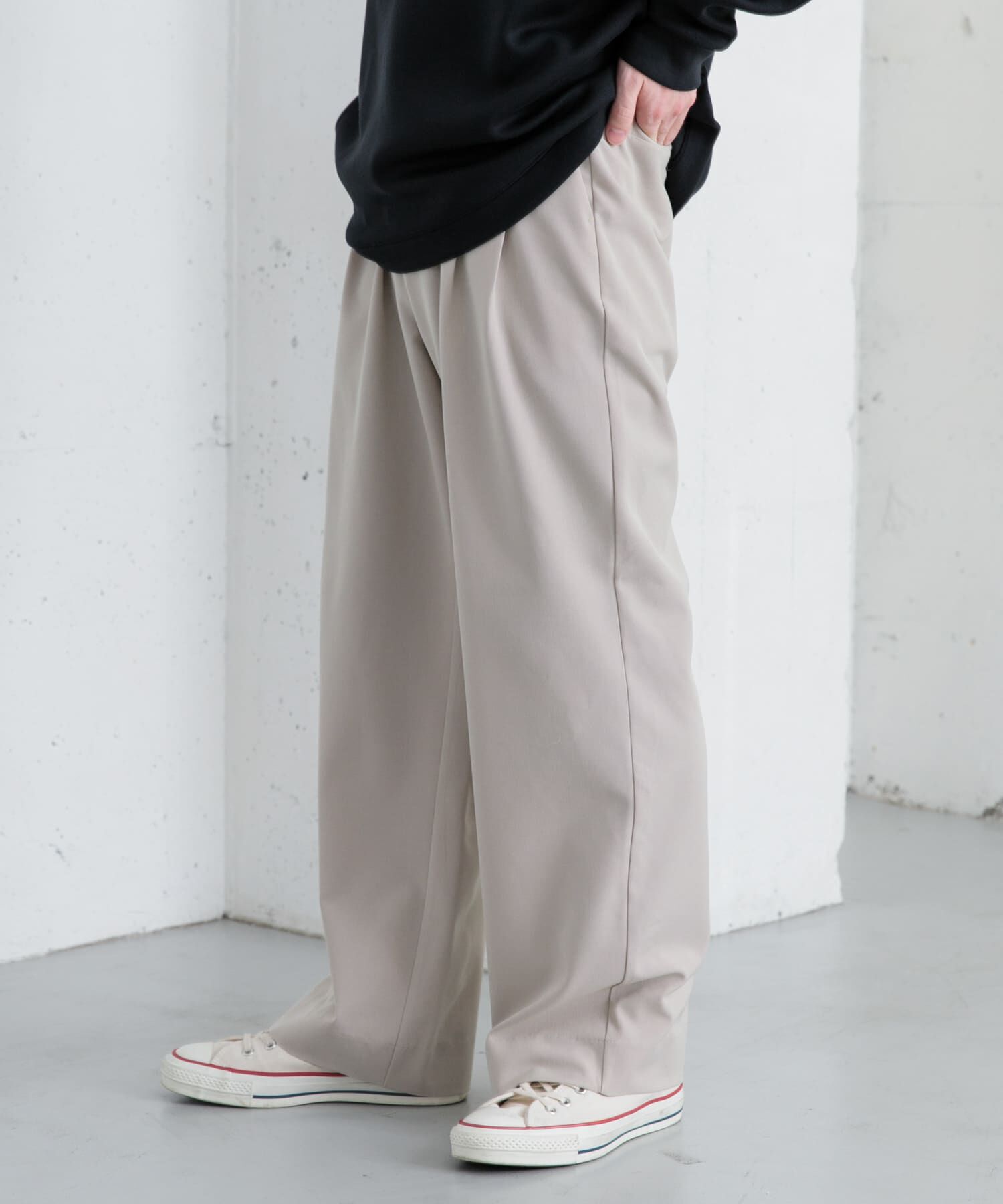 SENSE OF PLACE by URBAN RESEARCH「『イージーケア』ダブルタックワイドパンツ」|その他|