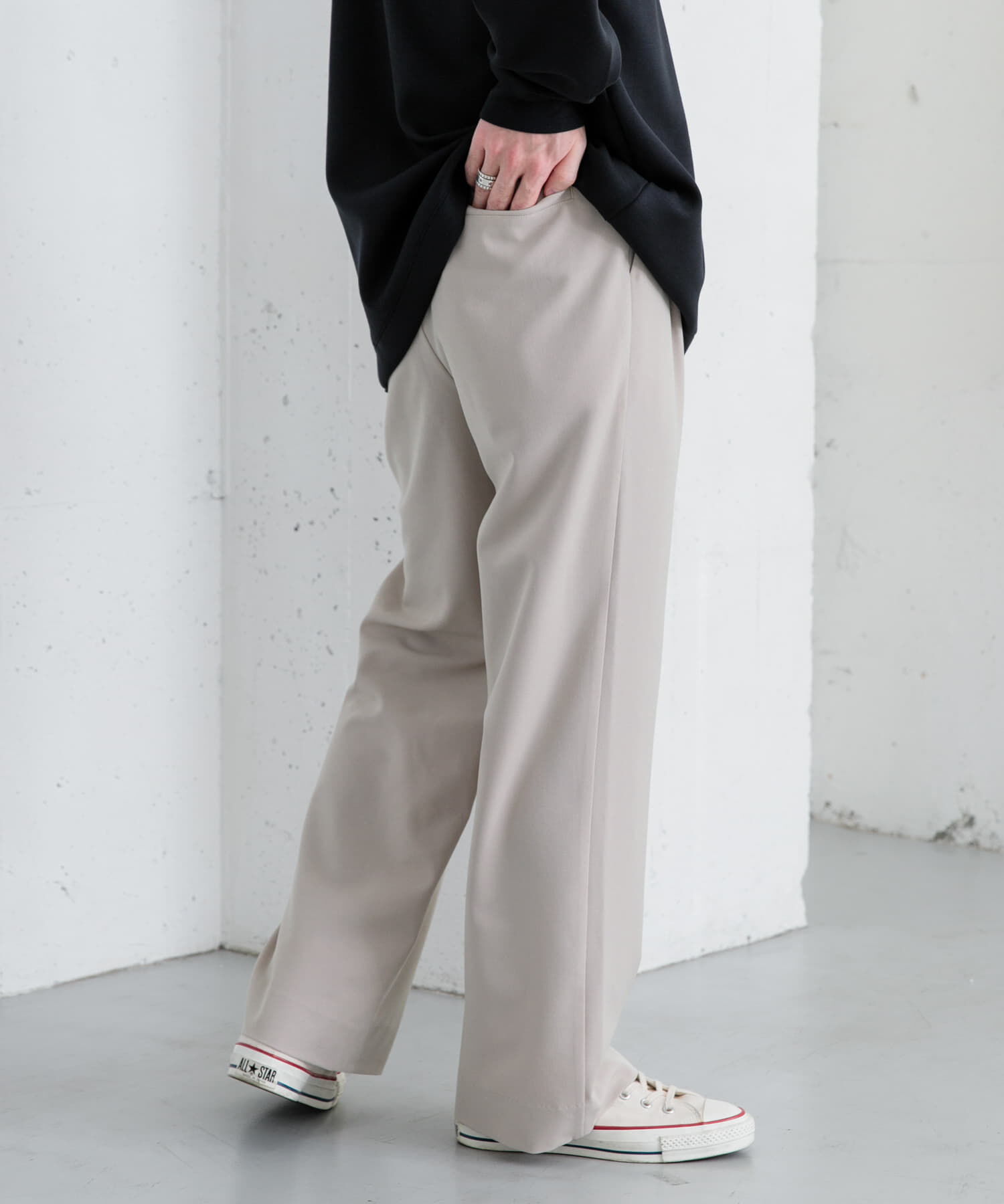 SENSE OF PLACE by URBAN RESEARCH「『イージーケア』ダブルタックワイドパンツ」|その他|