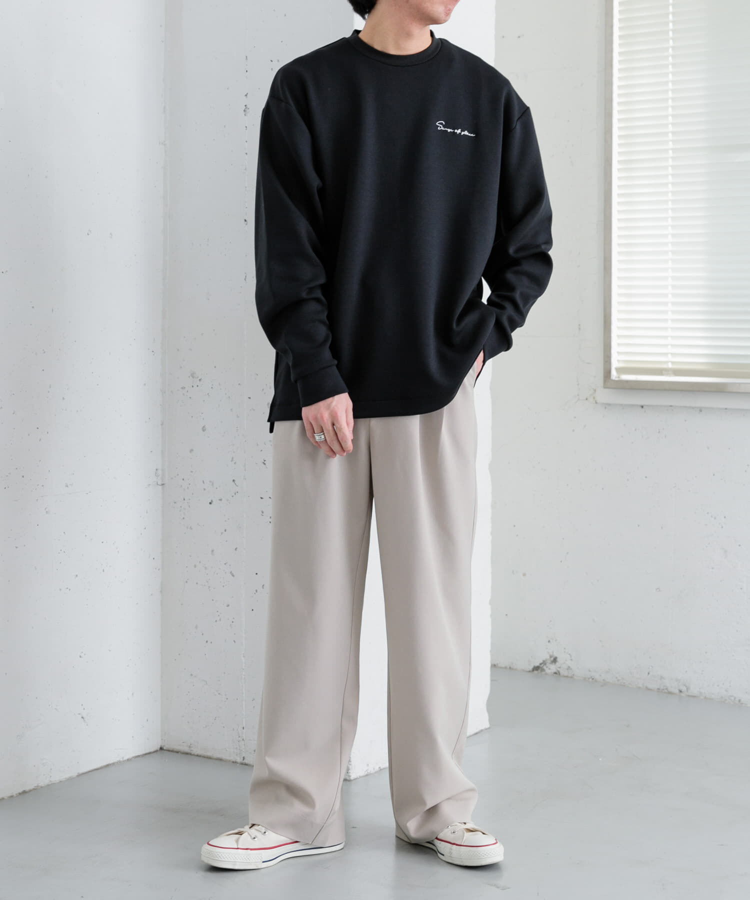 SENSE OF PLACE by URBAN RESEARCH「『イージーケア』ダブルタックワイドパンツ」|その他|