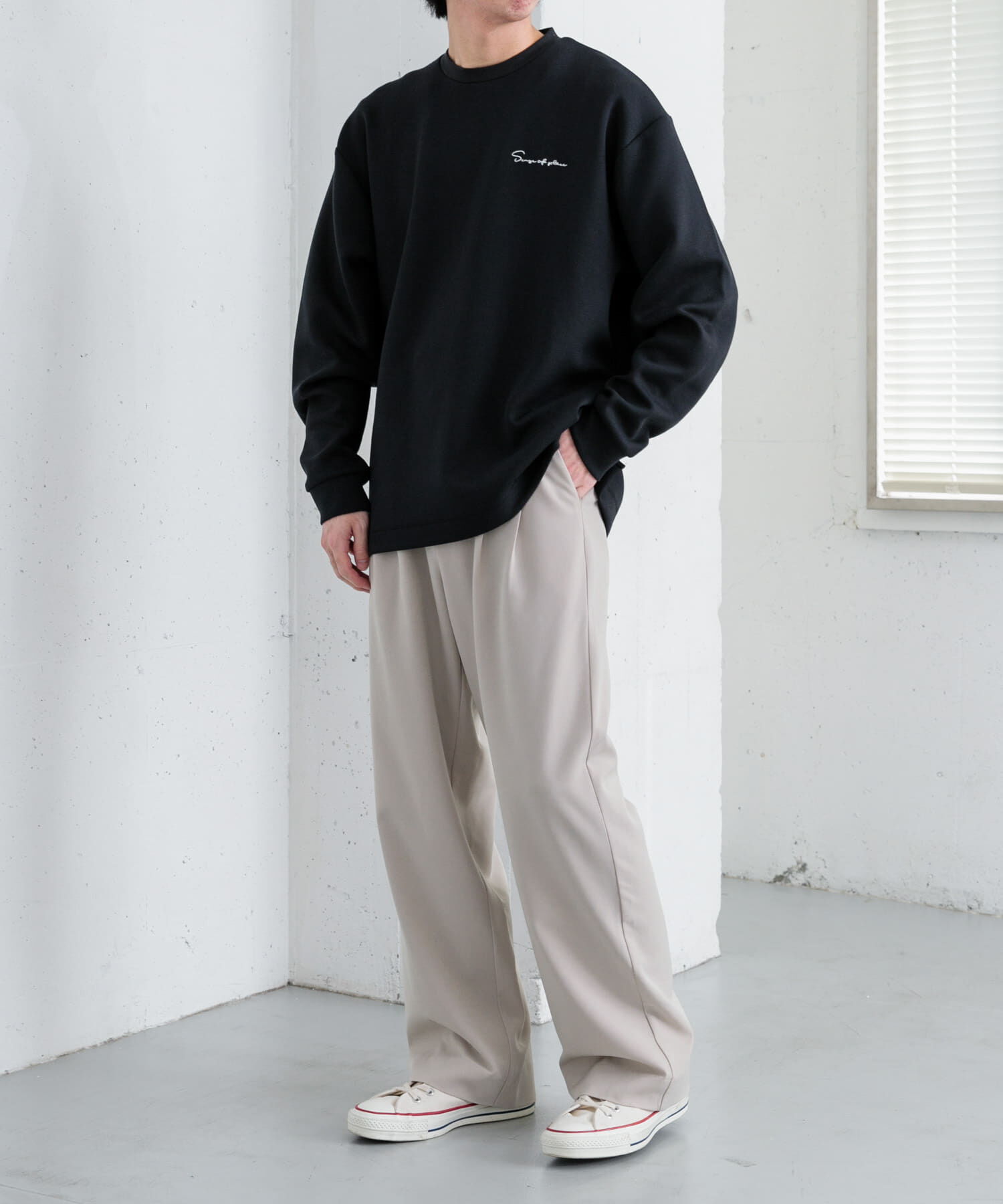 SENSE OF PLACE by URBAN RESEARCH「『イージーケア』ダブルタックワイドパンツ」|その他|