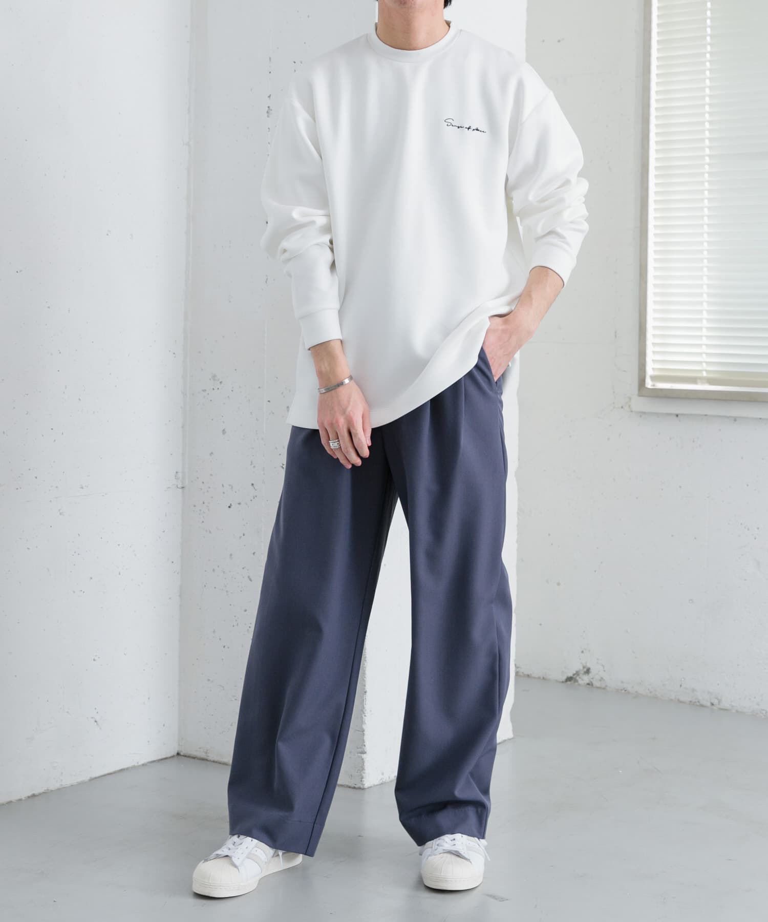 SENSE OF PLACE by URBAN RESEARCH「『イージーケア』ダブルタックワイドパンツ」|その他|