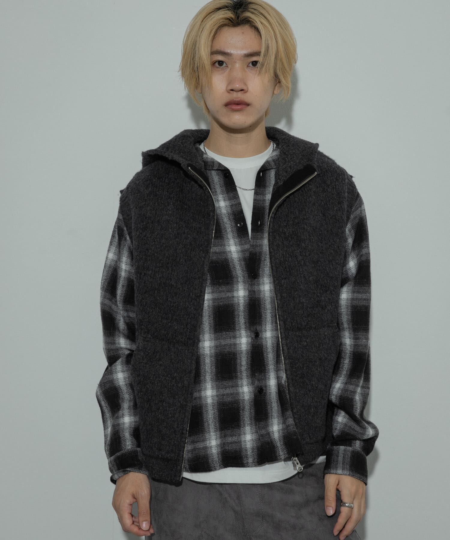 SENSE OF PLACE by URBAN RESEARCH「『洗濯可』シャギーフーディーベスト」|ベスト・ジレ|