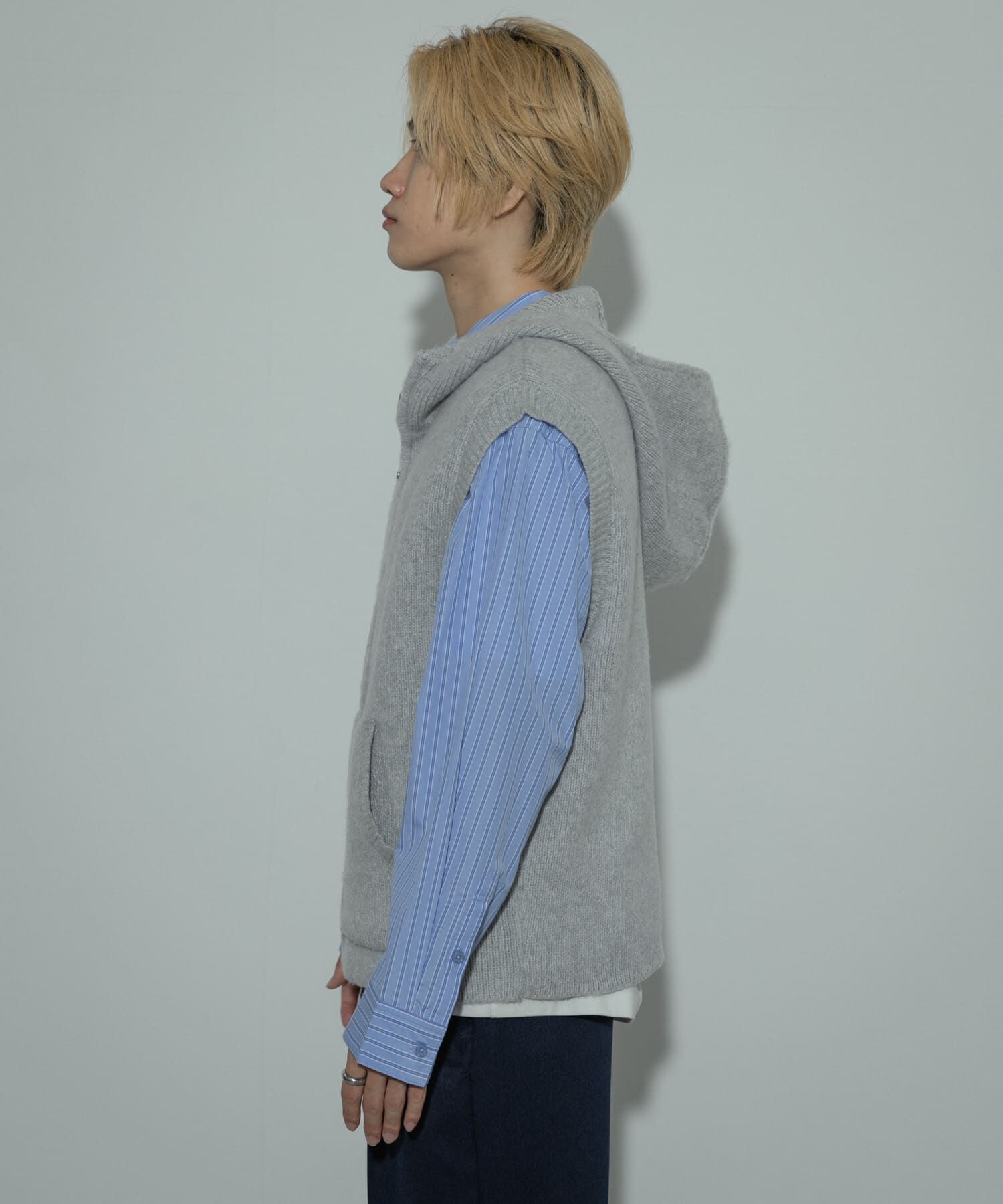 SENSE OF PLACE by URBAN RESEARCH「『洗濯可』シャギーフーディーベスト」|ベスト・ジレ|