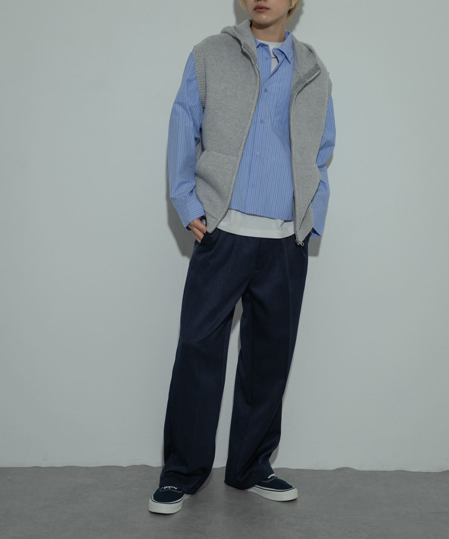 SENSE OF PLACE by URBAN RESEARCH「『洗濯可』シャギーフーディーベスト」|ベスト・ジレ|