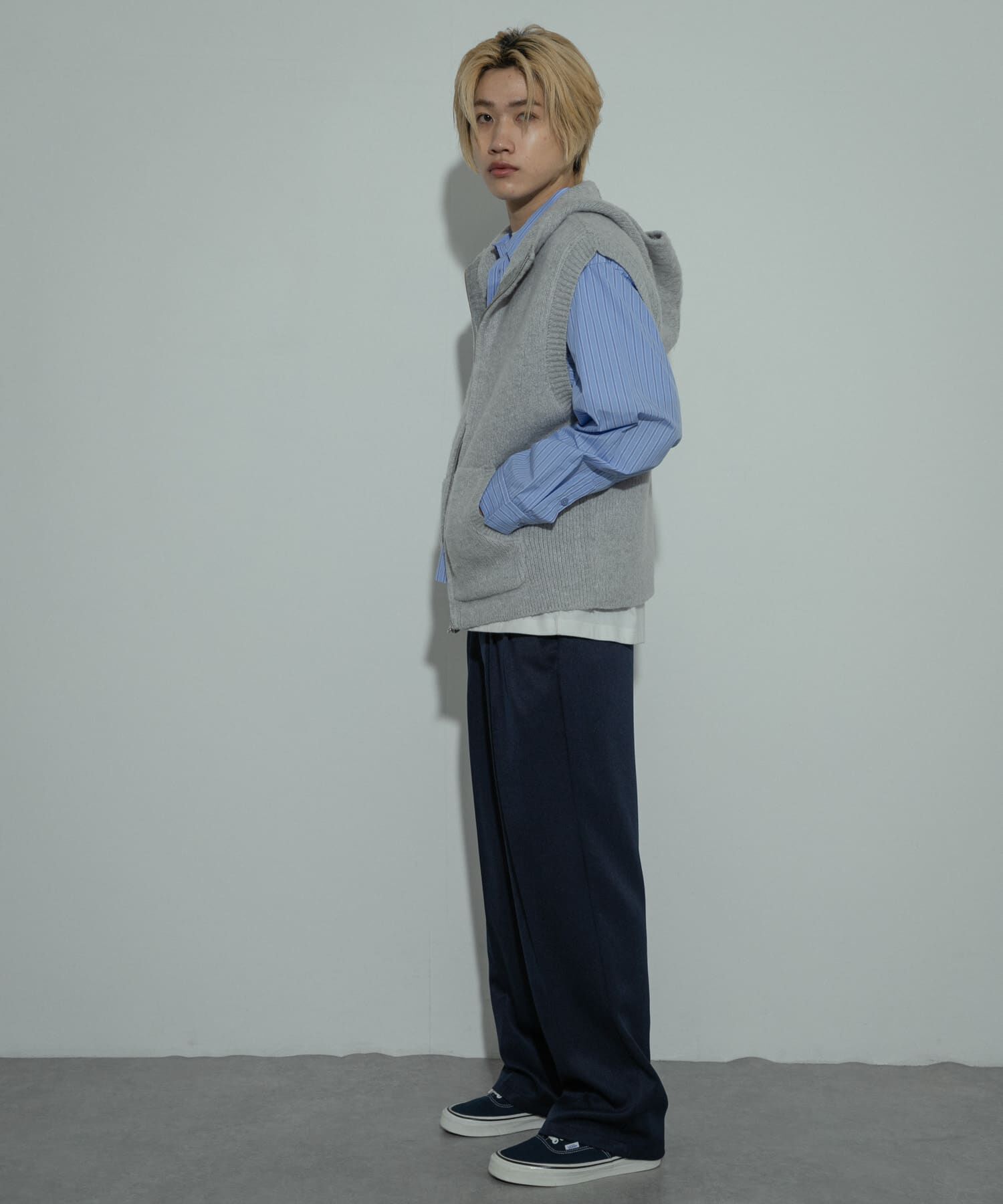 SENSE OF PLACE by URBAN RESEARCH「『洗濯可』シャギーフーディーベスト」|ベスト・ジレ|