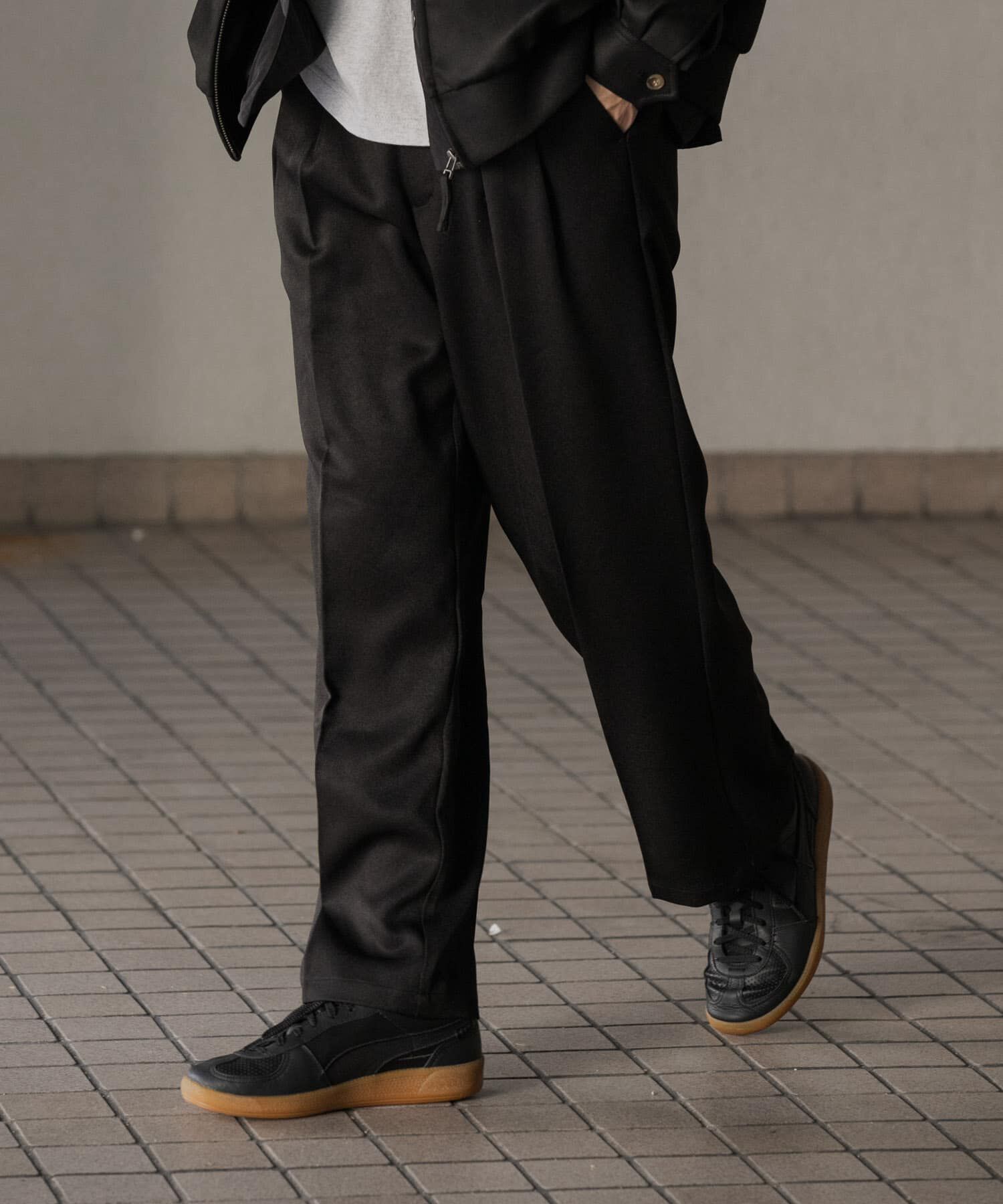 SENSE OF PLACE by URBAN RESEARCH「『セットアップ対応』ウールライクダブルタックワイドパンツ」|その他|