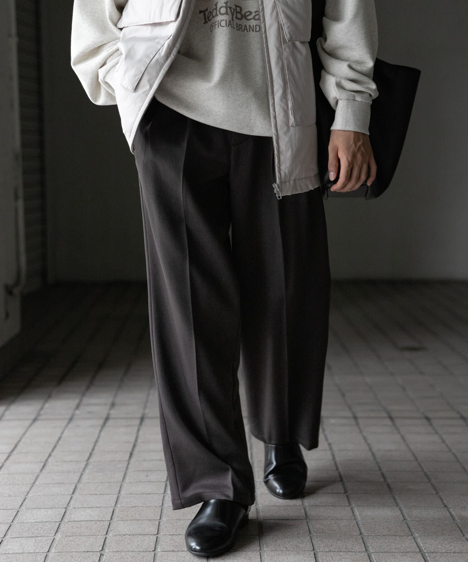 SENSE OF PLACE by URBAN RESEARCH「『セットアップ対応』ウールライクダブルタックワイドパンツ」|その他|