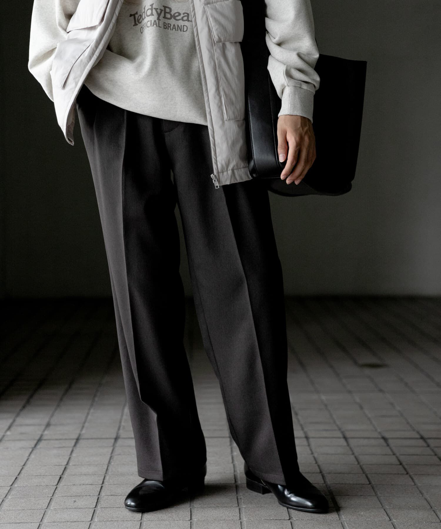 SENSE OF PLACE by URBAN RESEARCH「『セットアップ対応』ウールライクダブルタックワイドパンツ」|その他|