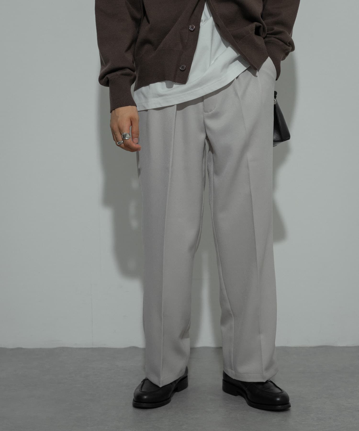 SENSE OF PLACE by URBAN RESEARCH「『セットアップ対応』ウールライクダブルタックワイドパンツ」|その他|