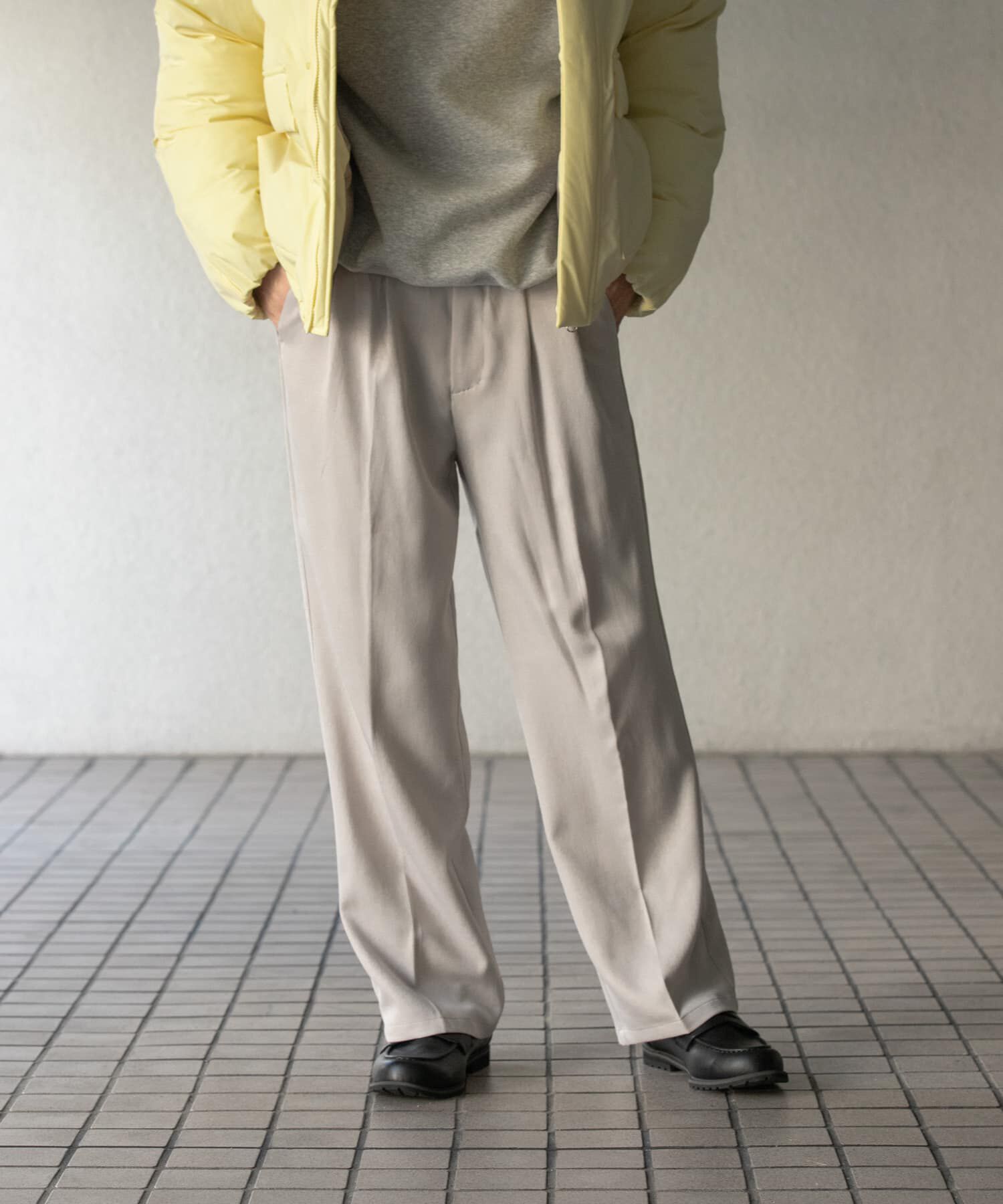 SENSE OF PLACE by URBAN RESEARCH「『セットアップ対応』ウールライクダブルタックワイドパンツ」|その他|