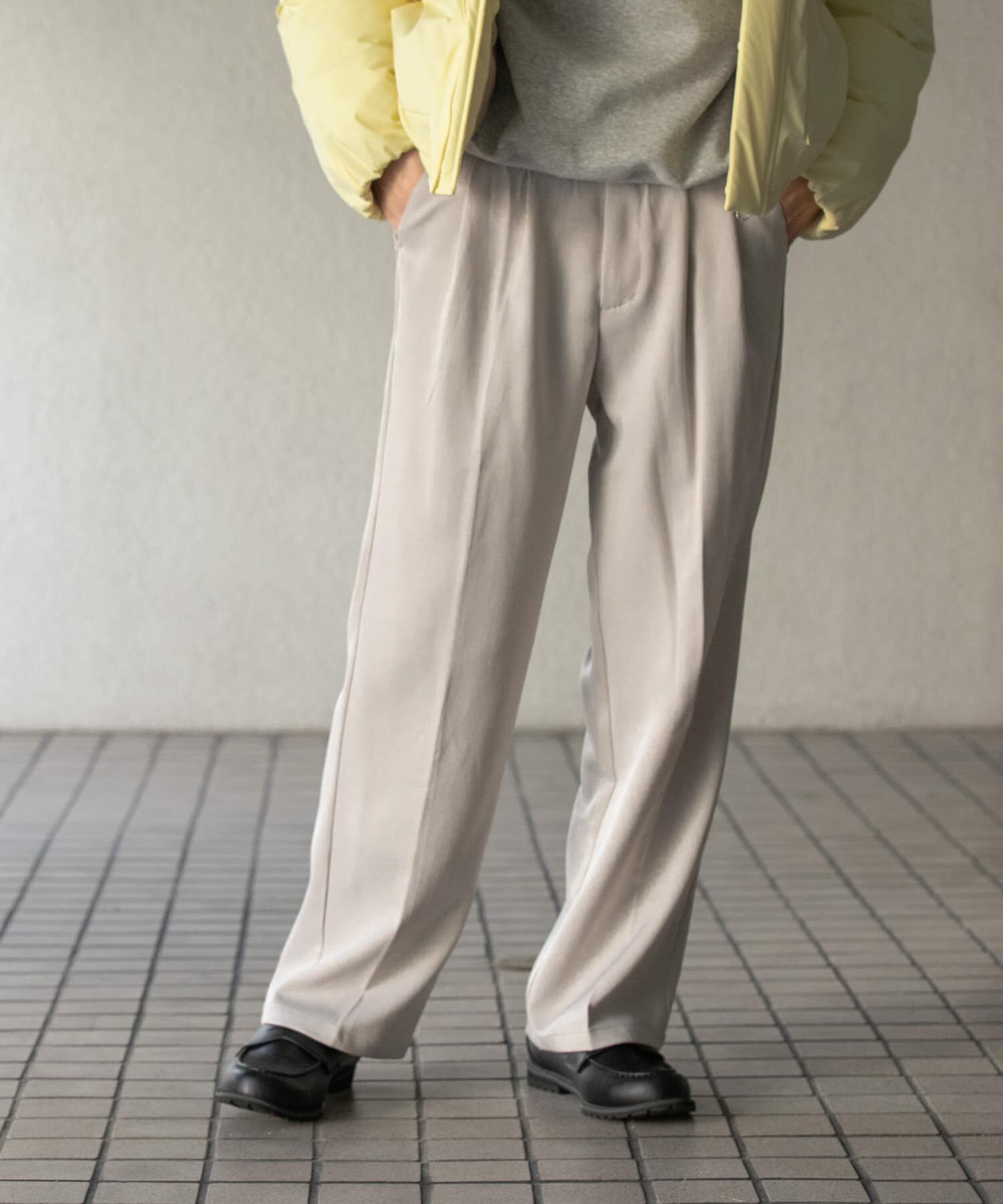 SENSE OF PLACE by URBAN RESEARCH「『セットアップ対応』ウールライクダブルタックワイドパンツ」|その他|