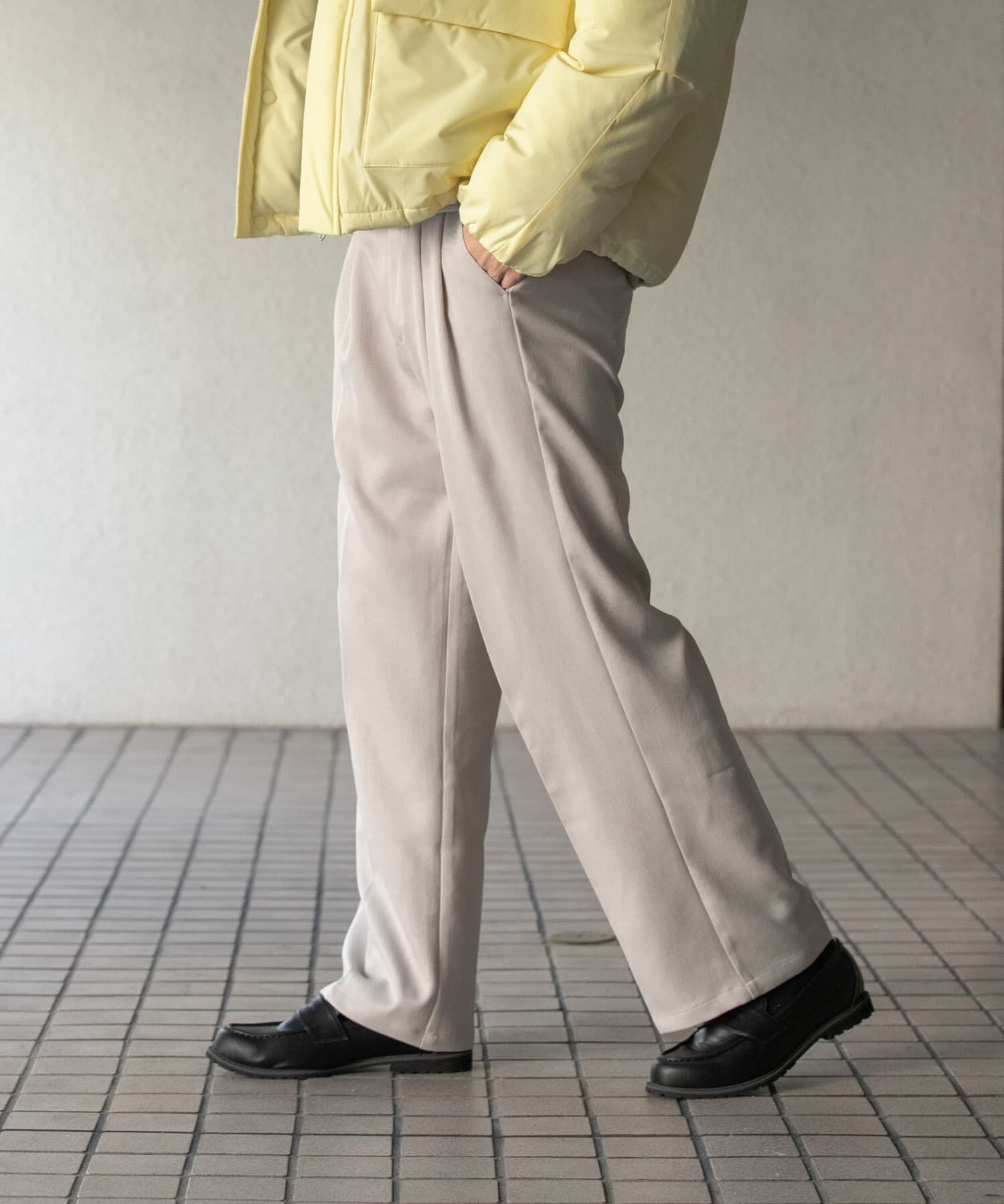 SENSE OF PLACE by URBAN RESEARCH「『セットアップ対応』ウールライクダブルタックワイドパンツ」|その他|