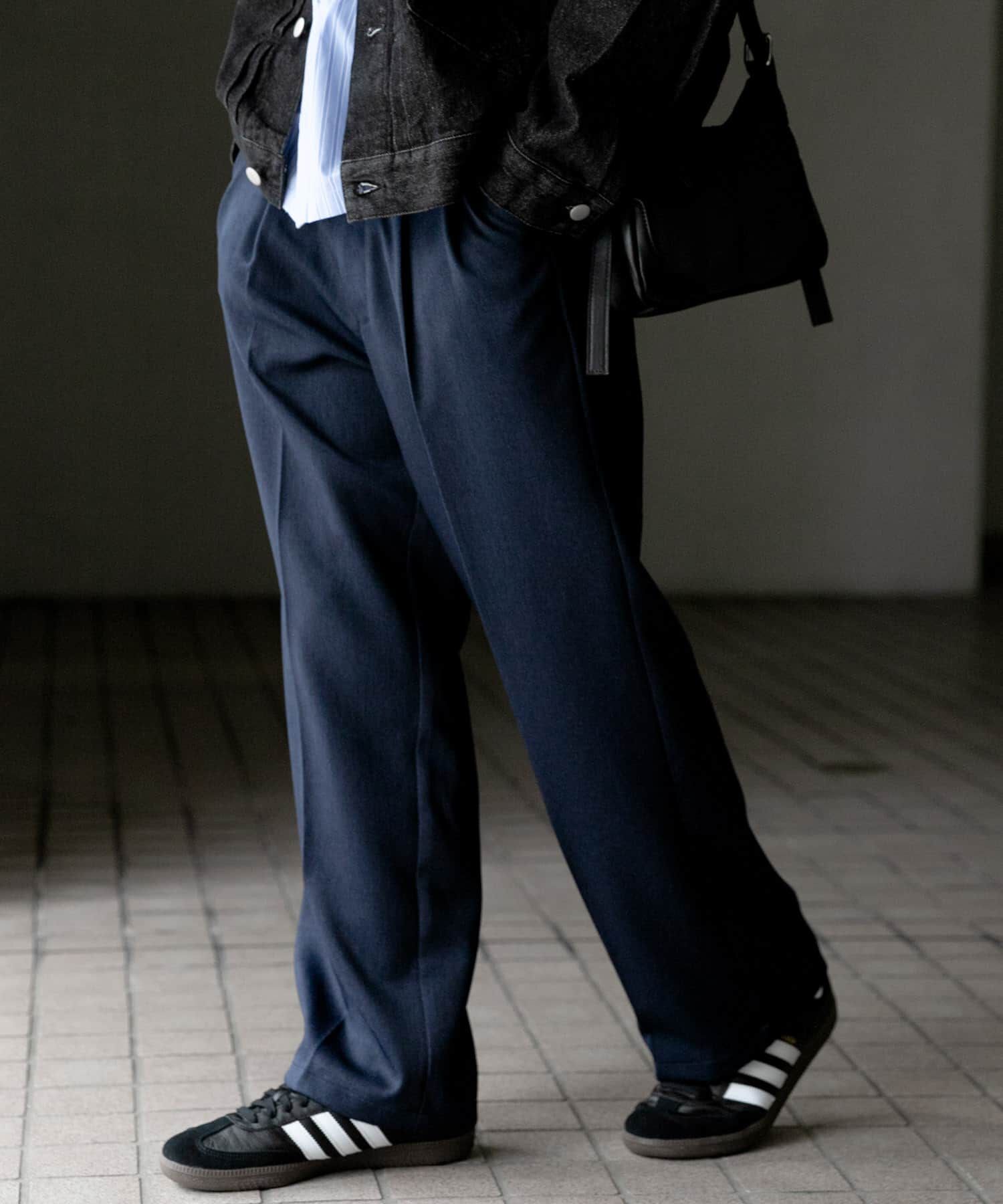 SENSE OF PLACE by URBAN RESEARCH「『セットアップ対応』ウールライクダブルタックワイドパンツ」|その他|