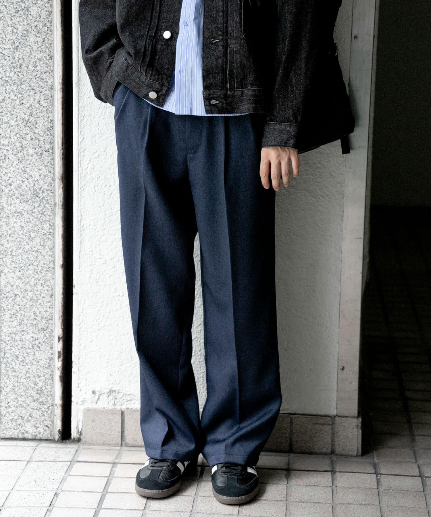 SENSE OF PLACE by URBAN RESEARCH「『セットアップ対応』ウールライクダブルタックワイドパンツ」|その他|