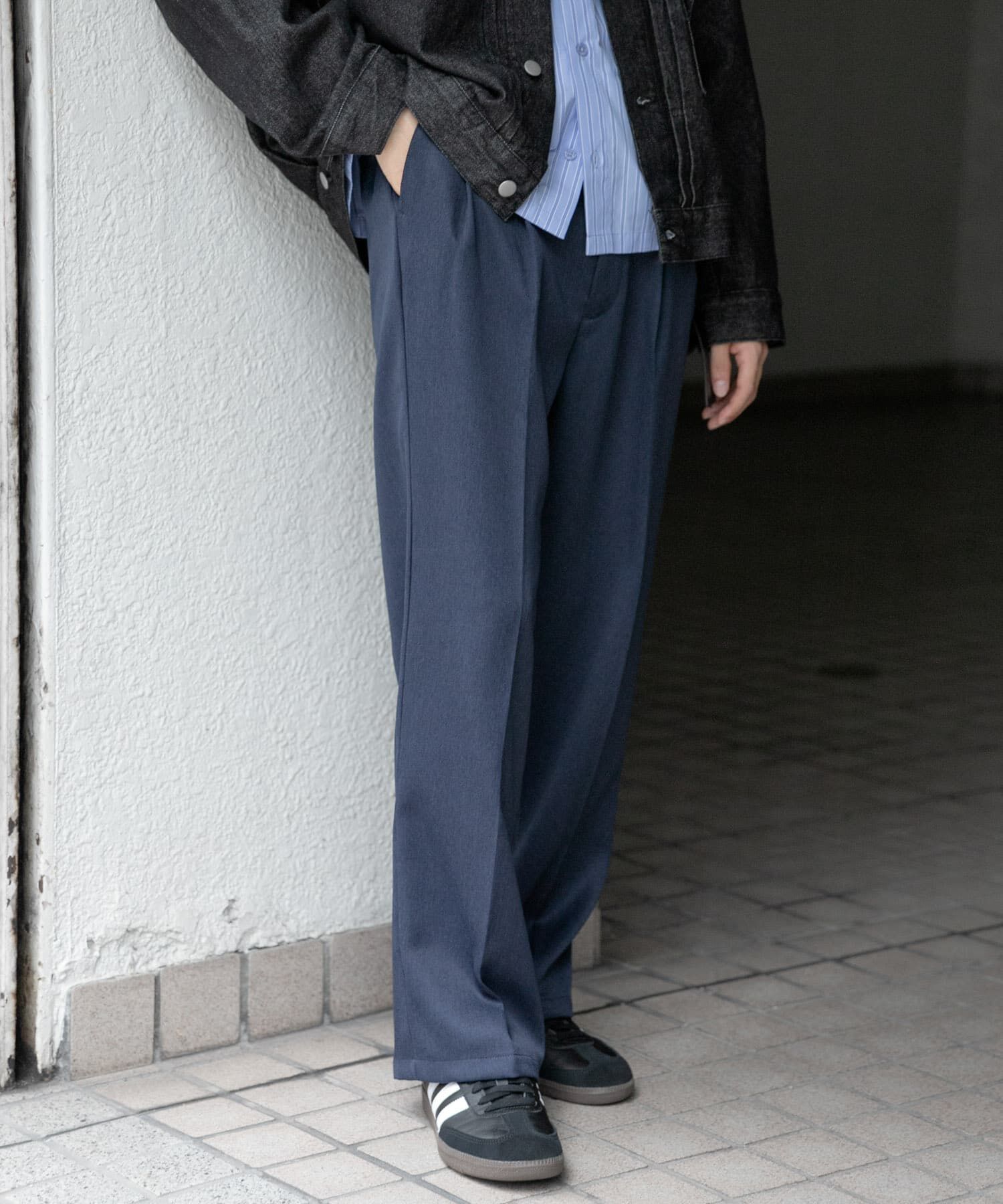 SENSE OF PLACE by URBAN RESEARCH「『セットアップ対応』ウールライクダブルタックワイドパンツ」|その他|