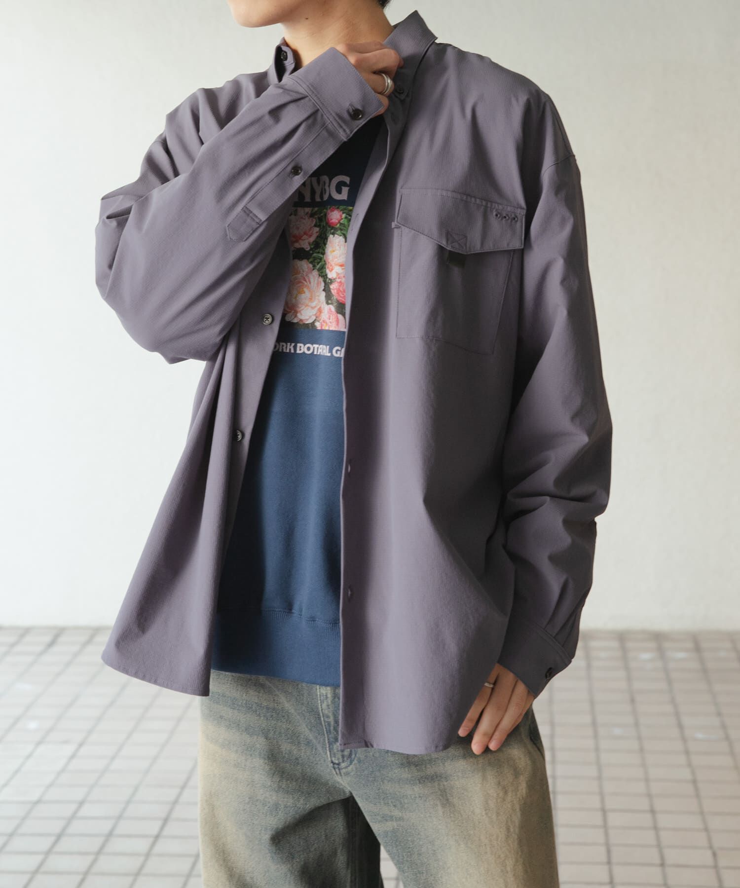 SENSE OF PLACE by URBAN RESEARCH「リップストップフィッシングシャツ」|シャツ・ブラウス|