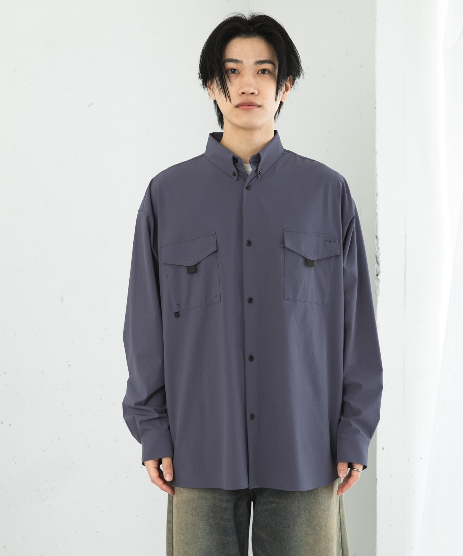 SENSE OF PLACE by URBAN RESEARCH「リップストップフィッシングシャツ」|シャツ・ブラウス|