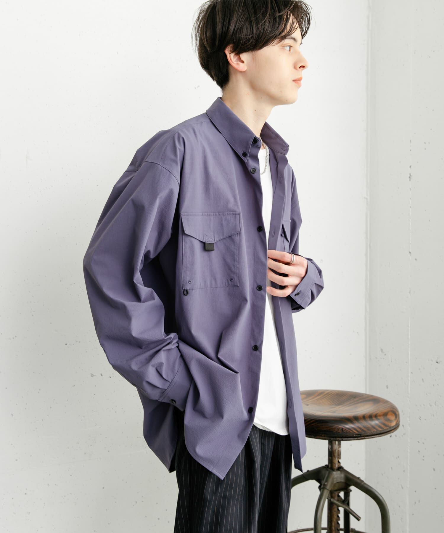 SENSE OF PLACE by URBAN RESEARCH「リップストップフィッシングシャツ」|シャツ・ブラウス|