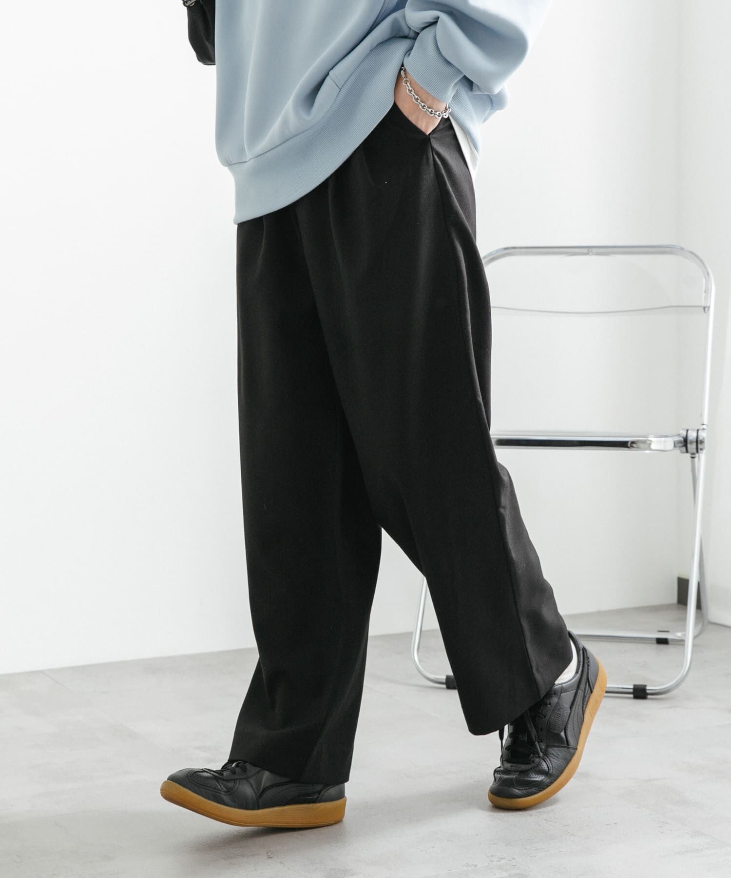 SENSE OF PLACE by URBAN RESEARCH「『イージーケア』ダブルタックワイドパンツ」|その他|