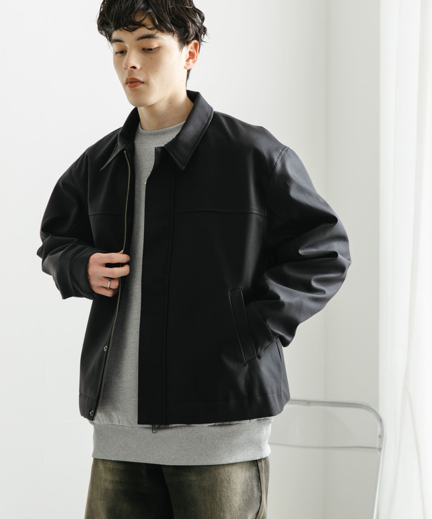 SENSE OF PLACE by URBAN RESEARCH「FLジップブルゾン」|ブルゾン・スタジャン|