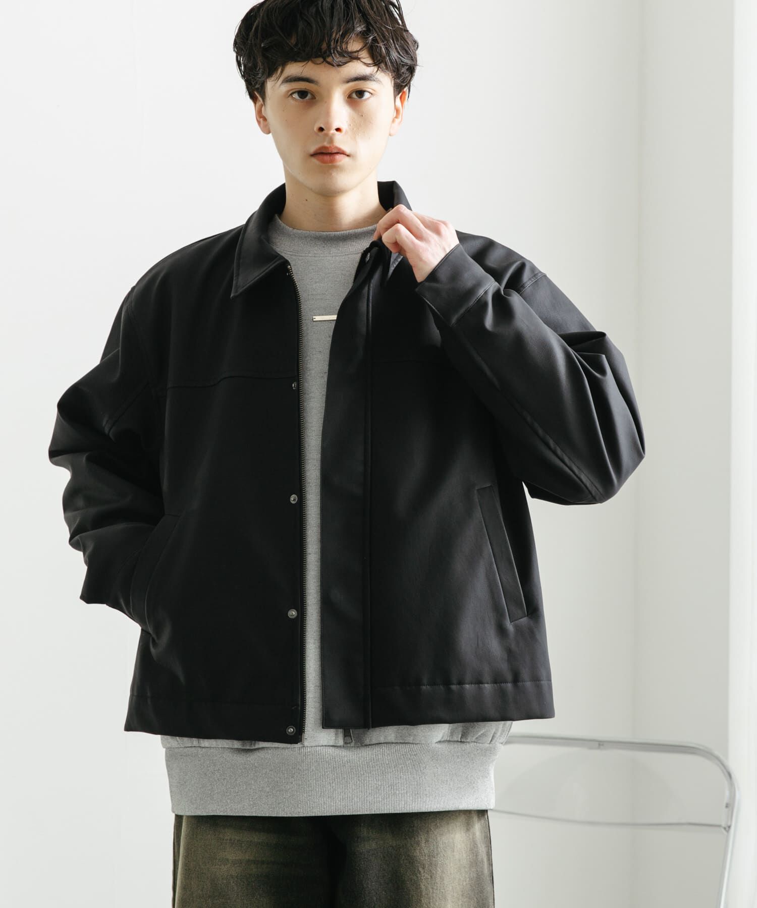 SENSE OF PLACE by URBAN RESEARCH「FLジップブルゾン」|ブルゾン・スタジャン|