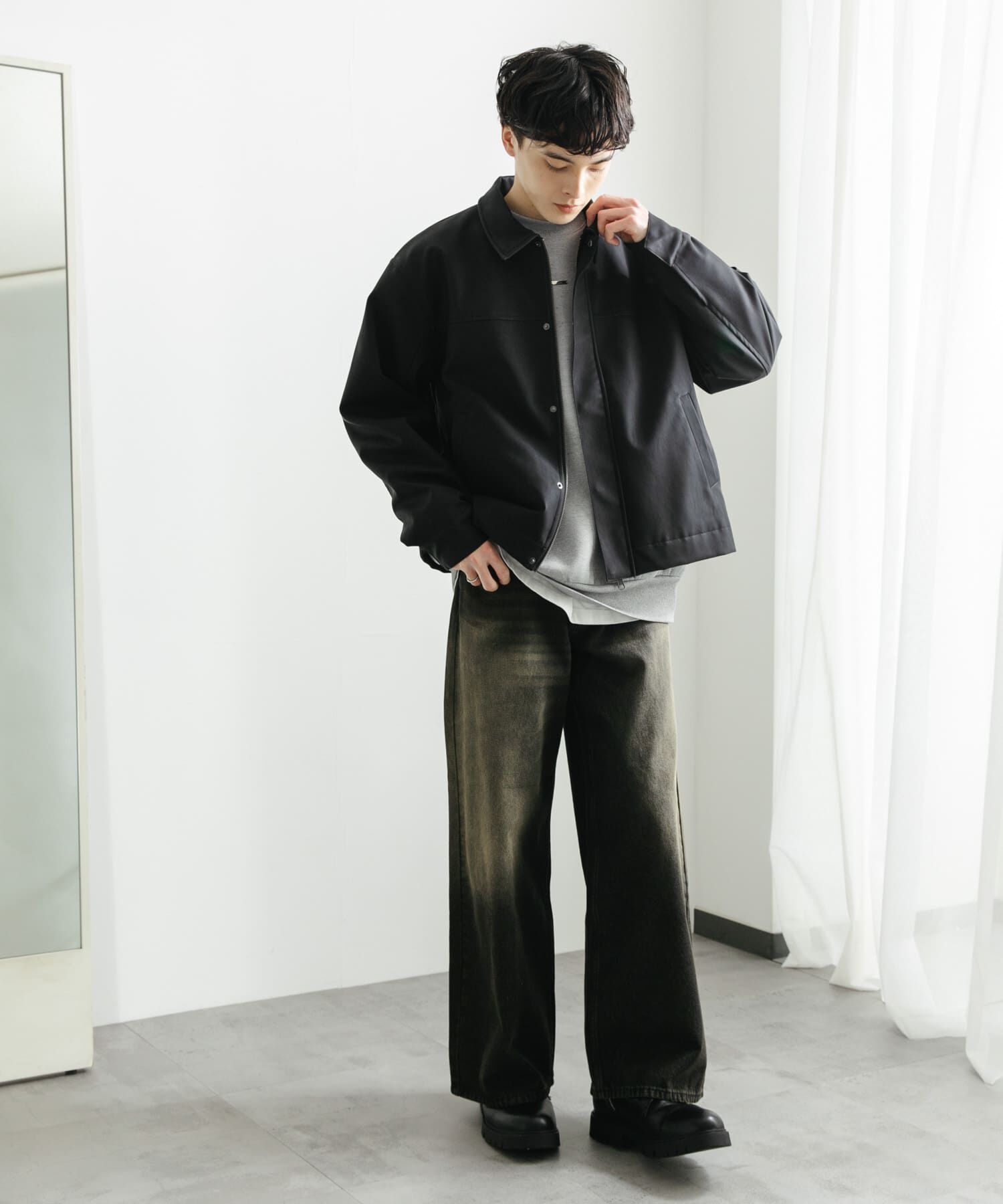 SENSE OF PLACE by URBAN RESEARCH「FLジップブルゾン」|ブルゾン・スタジャン|