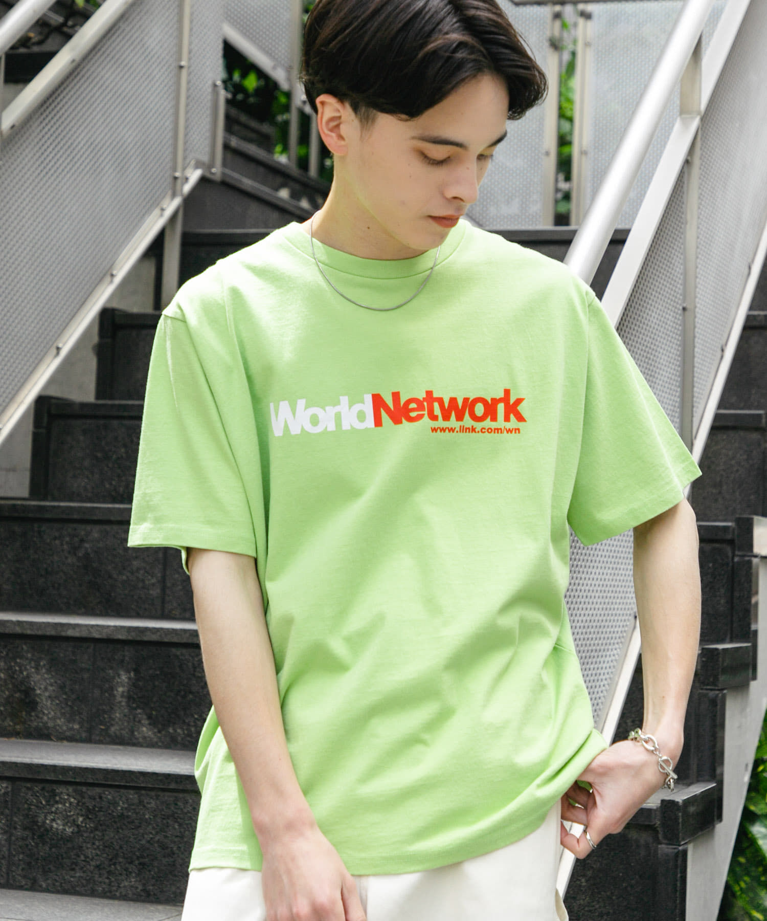 SENSE OF PLACE by URBAN RESEARCH「company logo short-sleeve t-shirts A」|Tシャツ・カットソー|グリーン系その他