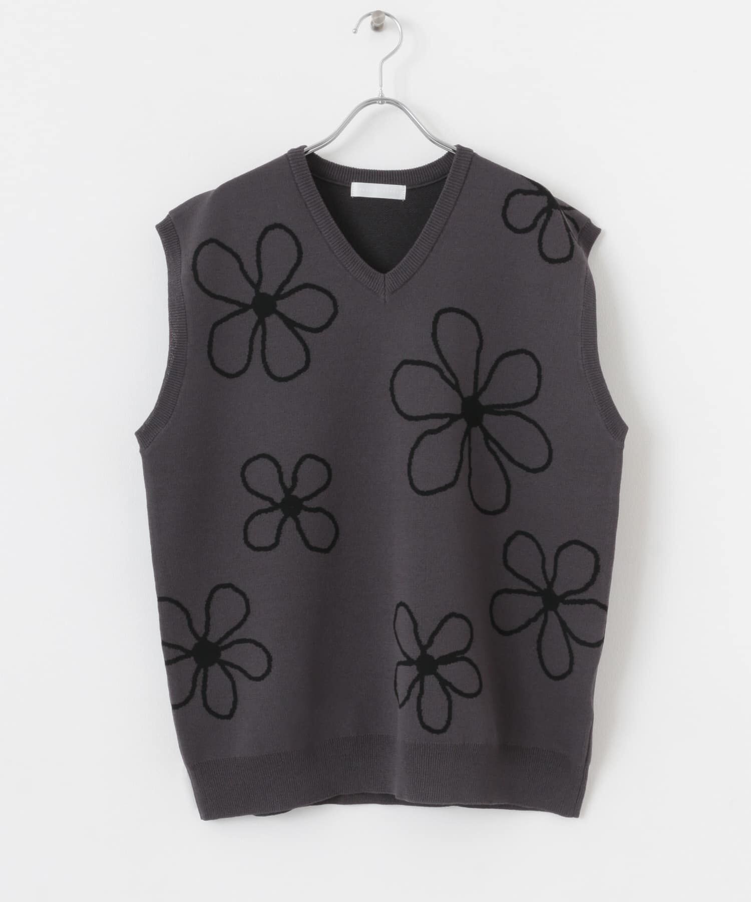 SENSE OF PLACE by URBAN RESEARCH「ポップアートフラワーニットベスト」|ベスト・ジレ|