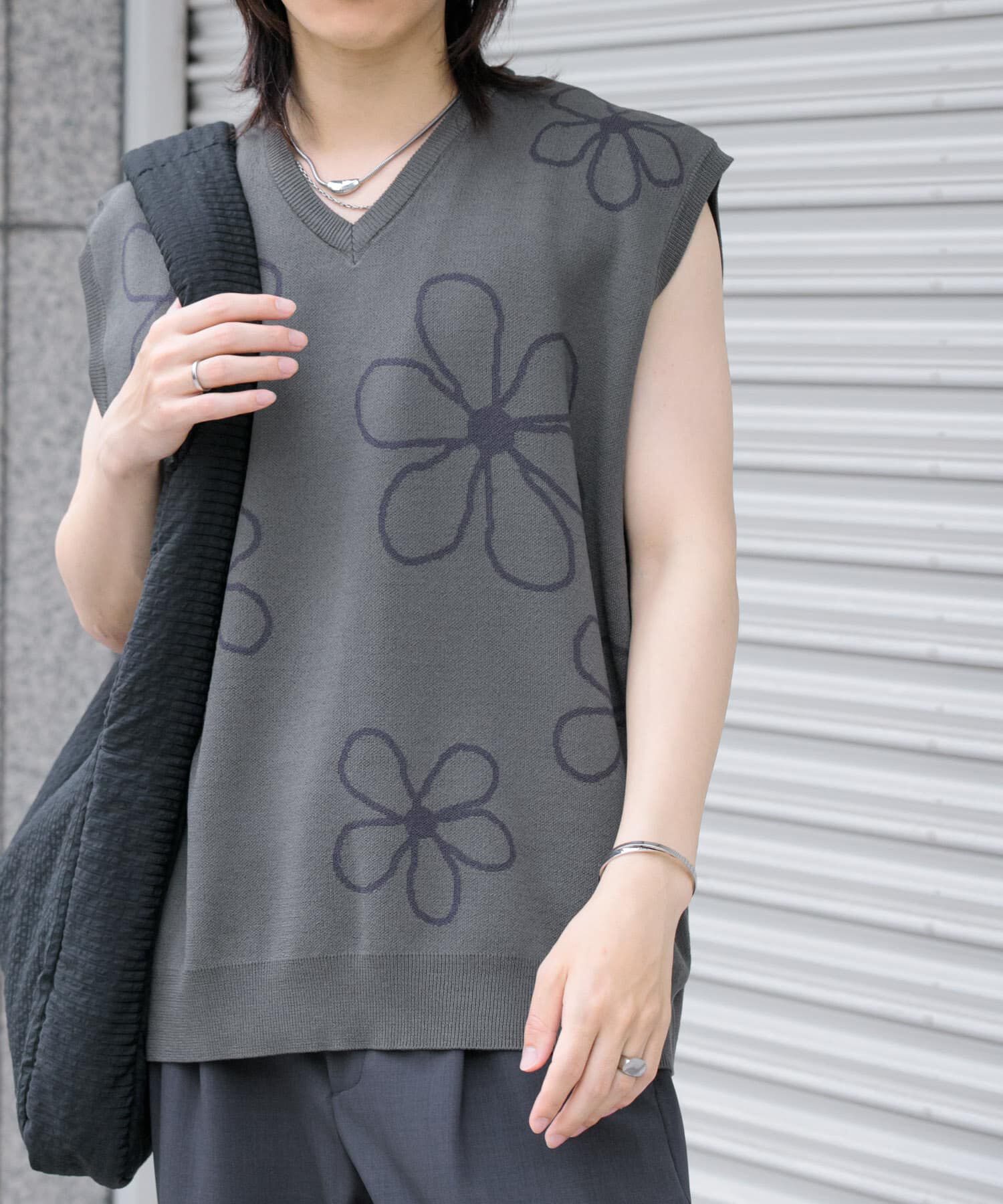 SENSE OF PLACE by URBAN RESEARCH「ポップアートフラワーニットベスト」|ベスト・ジレ|その他2