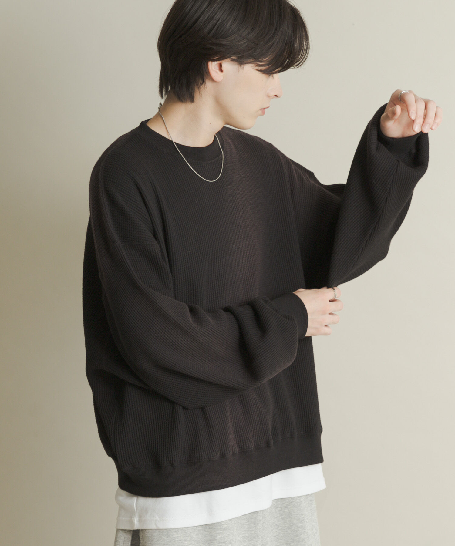 SENSE OF PLACE by URBAN RESEARCH「フェードワッフルバルーンスウェット」|スウェット・ジャージ|