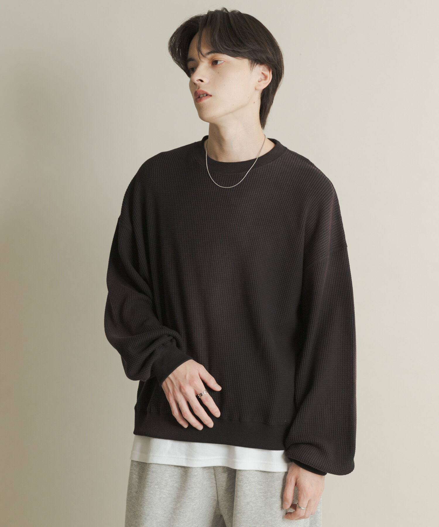 SENSE OF PLACE by URBAN RESEARCH「フェードワッフルバルーンスウェット」|スウェット・ジャージ|