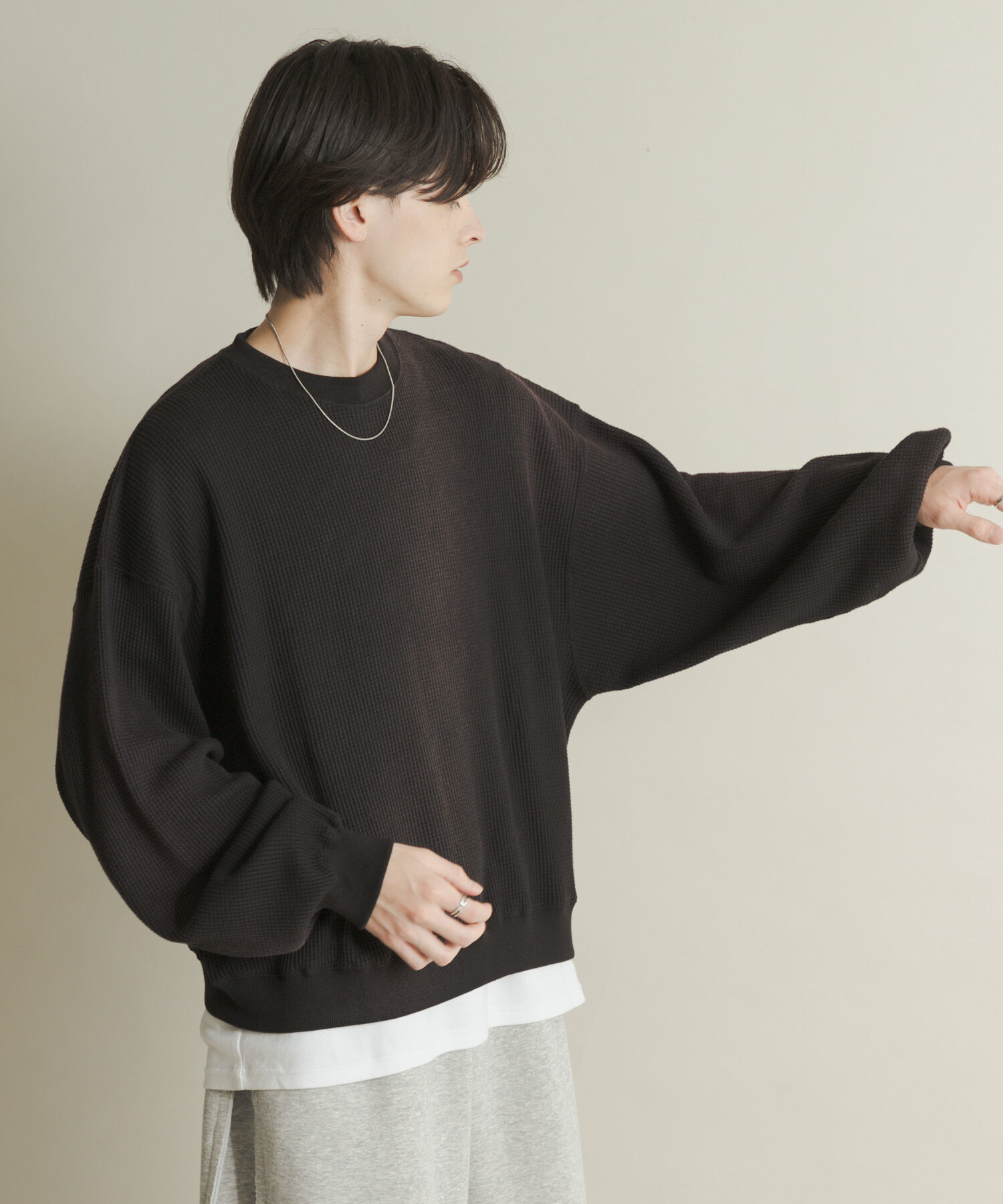 SENSE OF PLACE by URBAN RESEARCH「フェードワッフルバルーンスウェット」|スウェット・ジャージ|