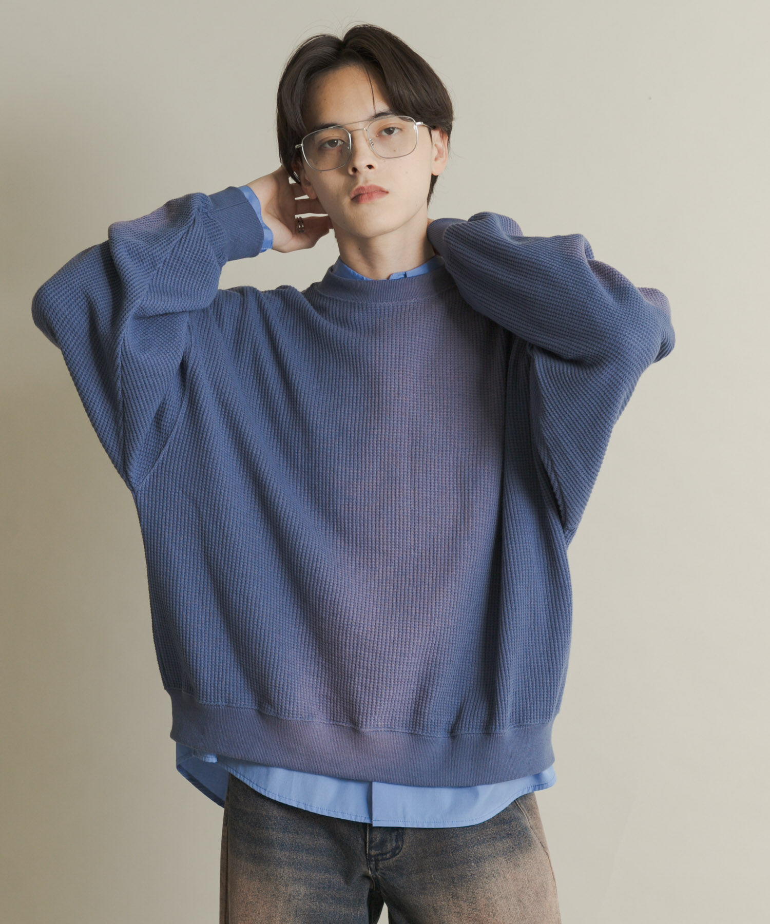 SENSE OF PLACE by URBAN RESEARCH「フェードワッフルバルーンスウェット」|スウェット・ジャージ|