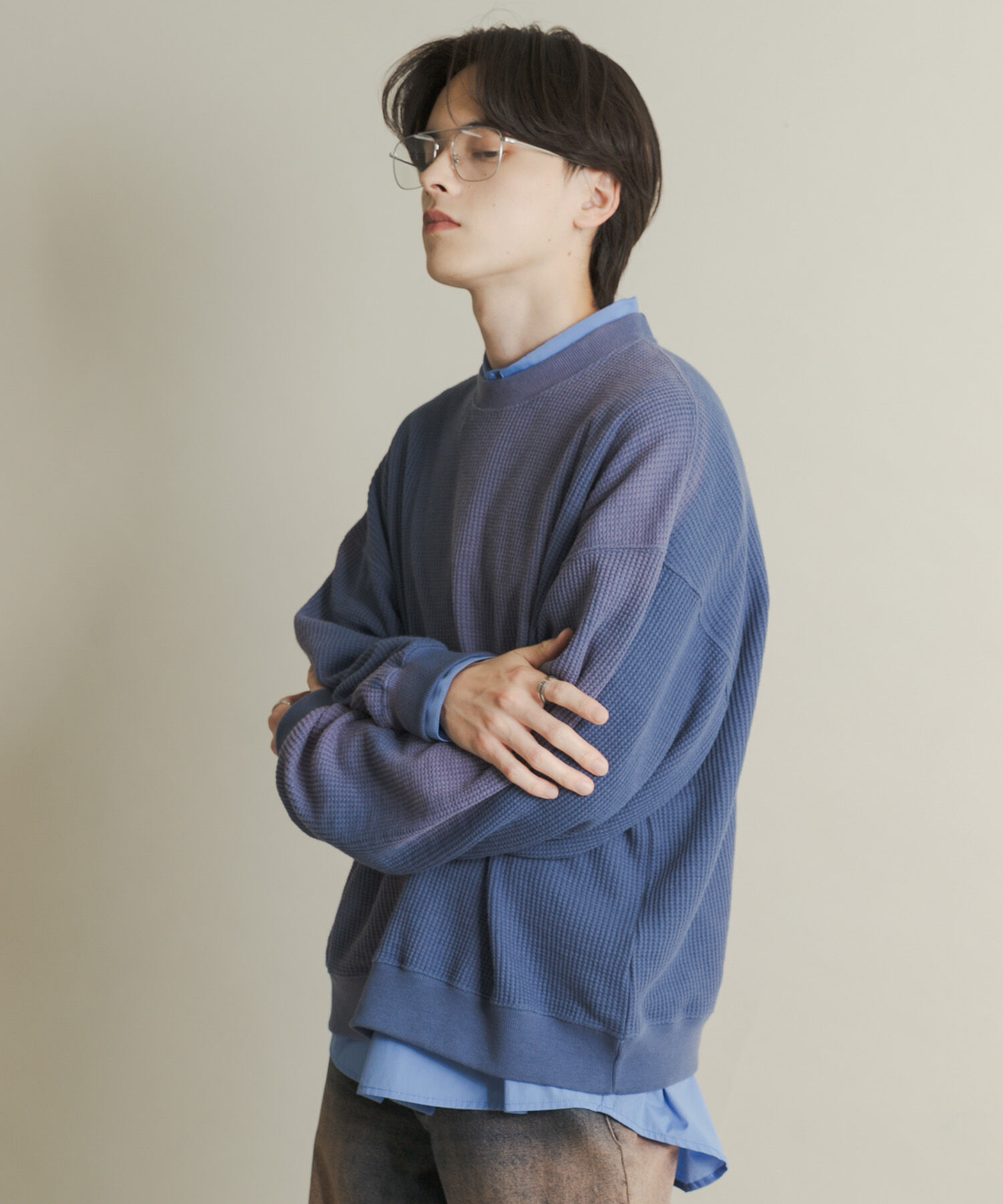 SENSE OF PLACE by URBAN RESEARCH「フェードワッフルバルーンスウェット」|スウェット・ジャージ|