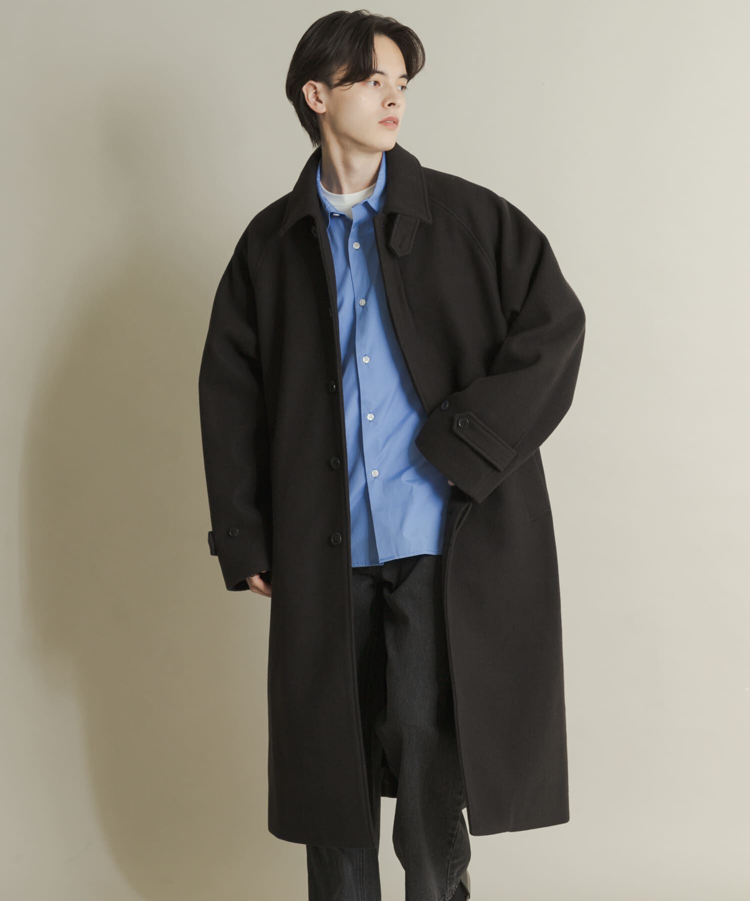 SENSE OF PLACE by URBAN RESEARCH「『ユニセックス』バルマカーンルーズコート」|ノーカラーコート|