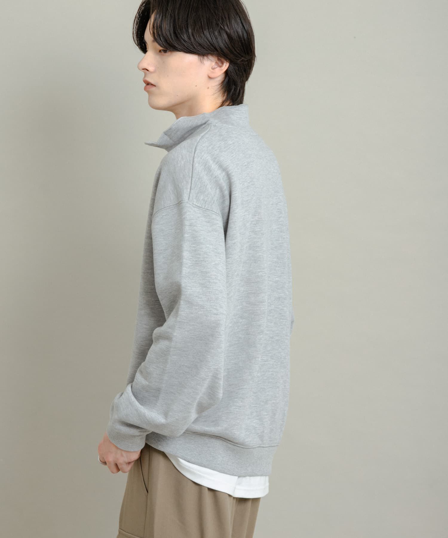 SENSE OF PLACE by URBAN RESEARCH「『一部WEB限定カラー』ハーフジップロングスリーブスウェット」|スウェット・ジャージ|